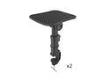 Odyssey ASPKSTANDSMCM Tilt-able Speaker Stands with Mounting Clamps and Brackets - Pair by Odyssey