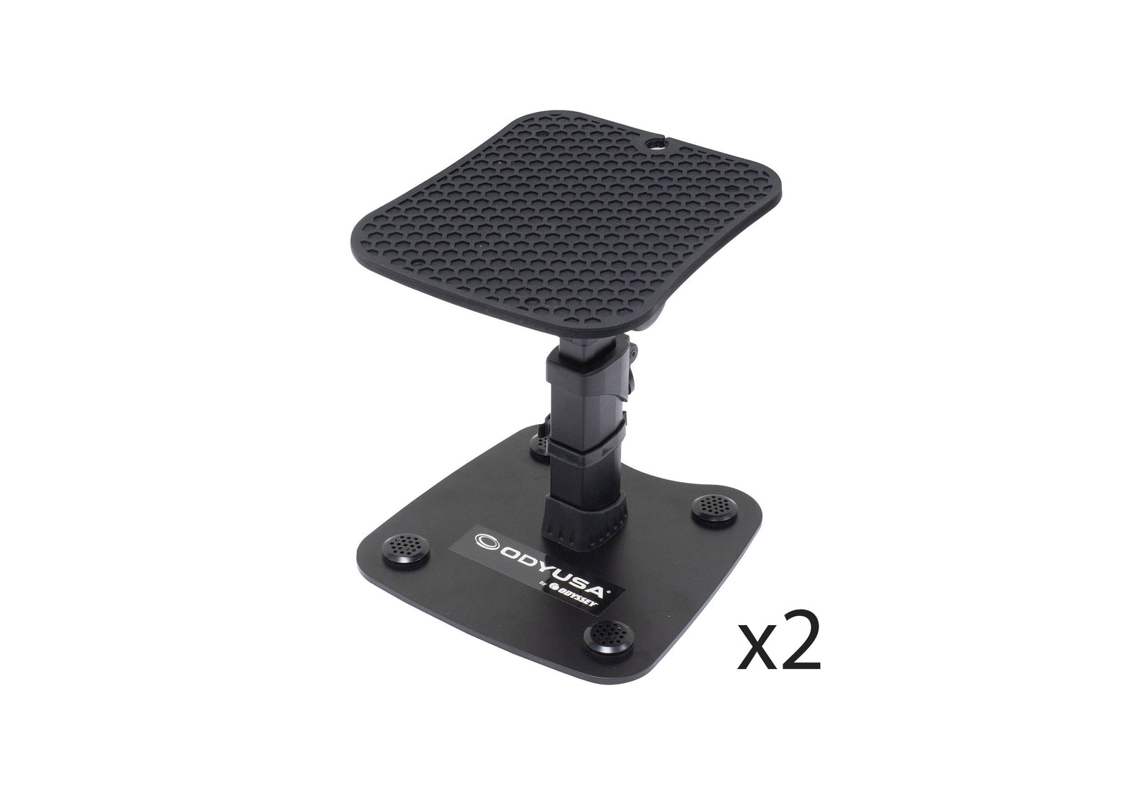 Odyssey ASPKSTANDSMDT Tilt-Able Speaker Stands with Flat Surface Base - Pair by Odyssey