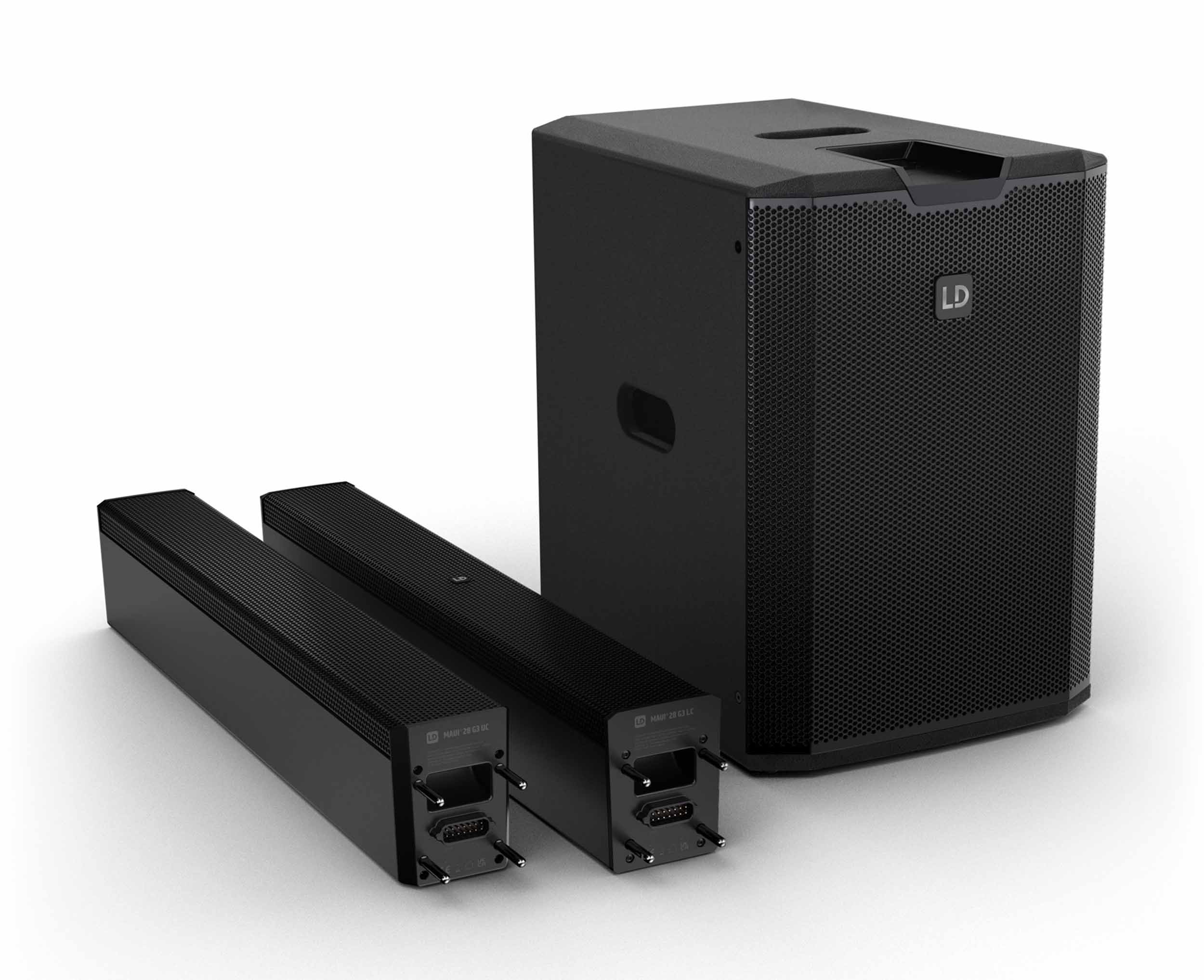 B-Stock: LD System MAUI 28 G3 MIX, Compact Cardioid Column PA System with Digital Mixer - Black by LD Systems