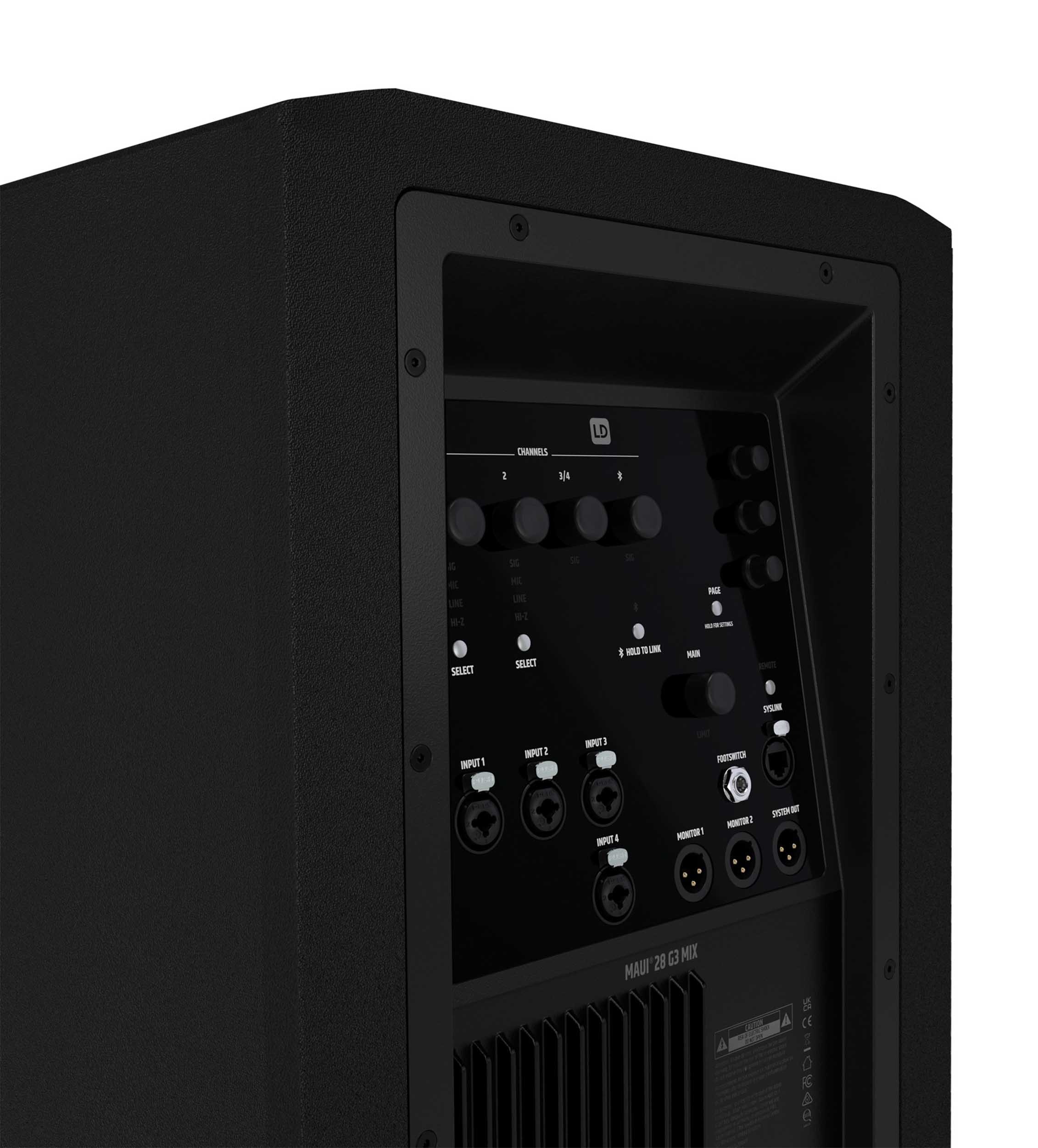 B-Stock: LD System MAUI 28 G3 MIX, Compact Cardioid Column PA System with Digital Mixer - Black by LD Systems