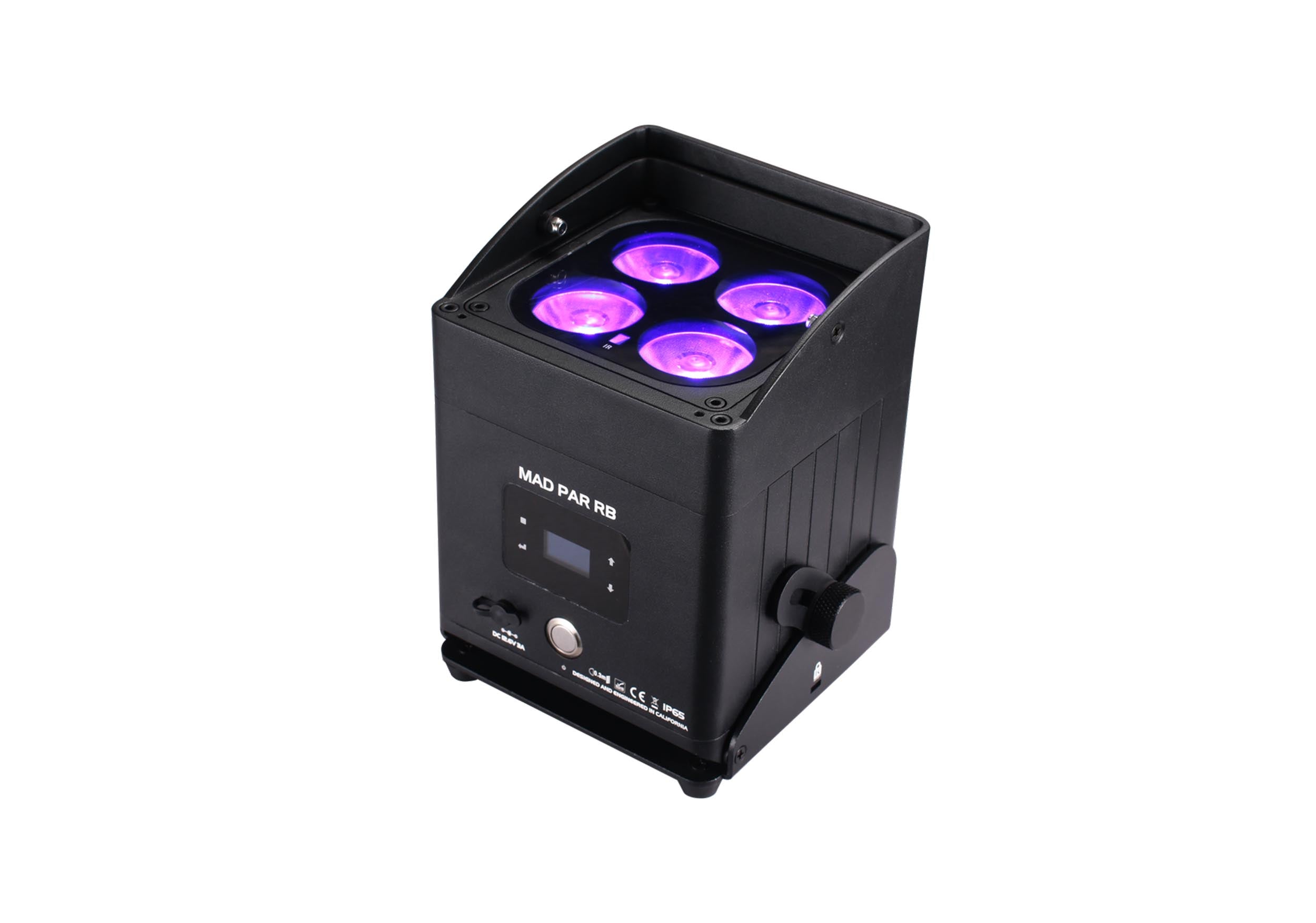 JMAZ MAD PAR RB, 80W RGBWAC LED MAD Uplight Stage Light with Removable Battery by JMAZ