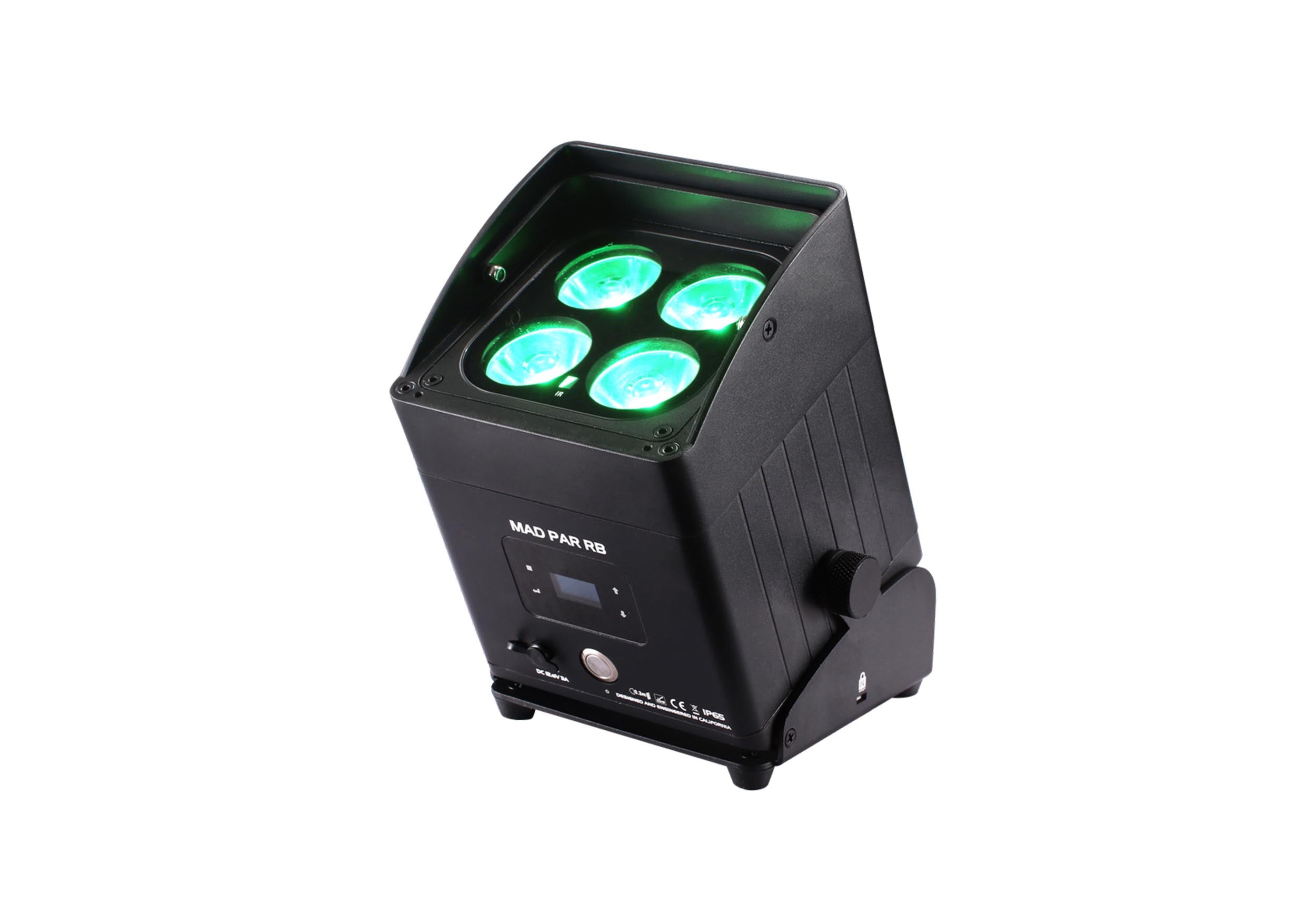 JMAZ MAD PAR RB, 80W RGBWAC LED MAD Uplight Stage Light with Removable Battery by JMAZ