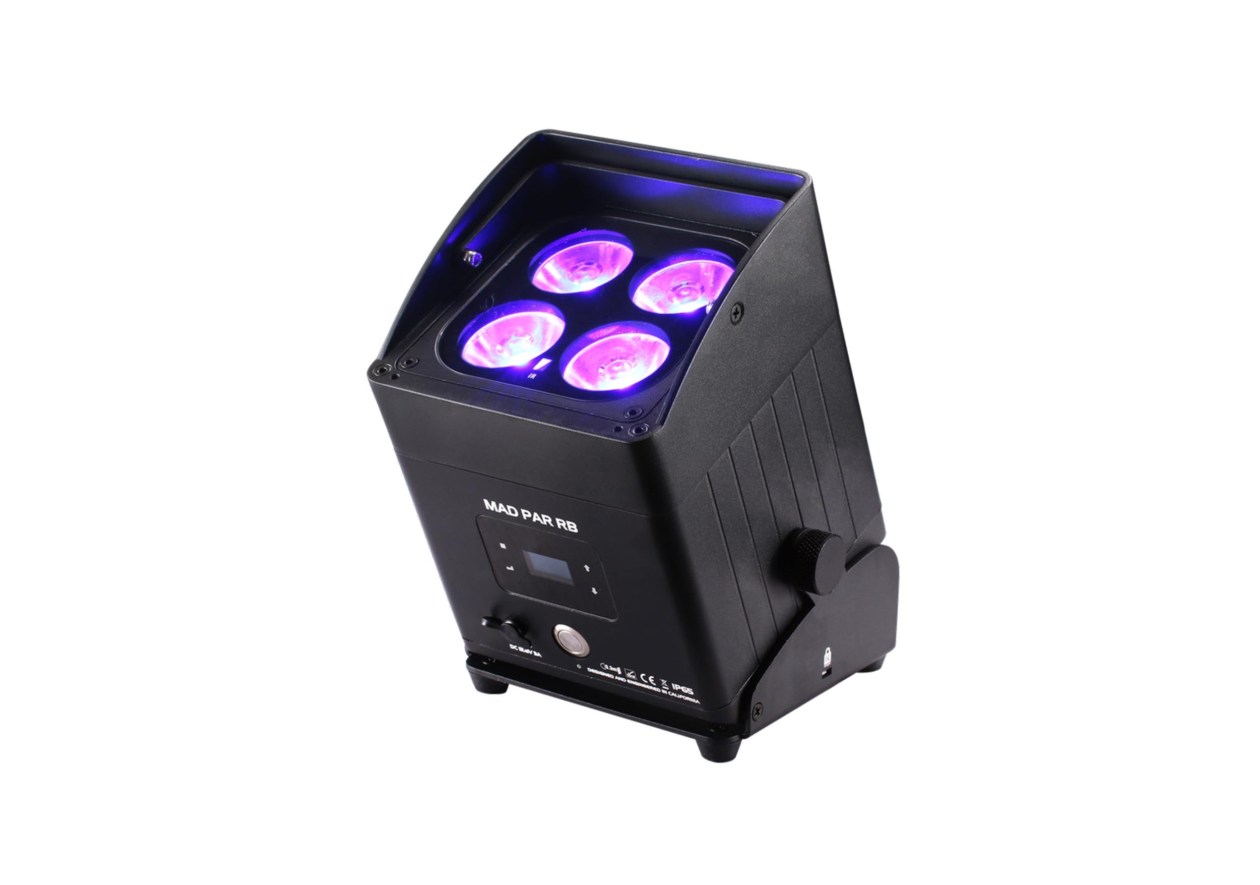 JMAZ MAD PAR RB, 80W RGBWAC LED MAD Uplight Stage Light with Removable Battery by JMAZ
