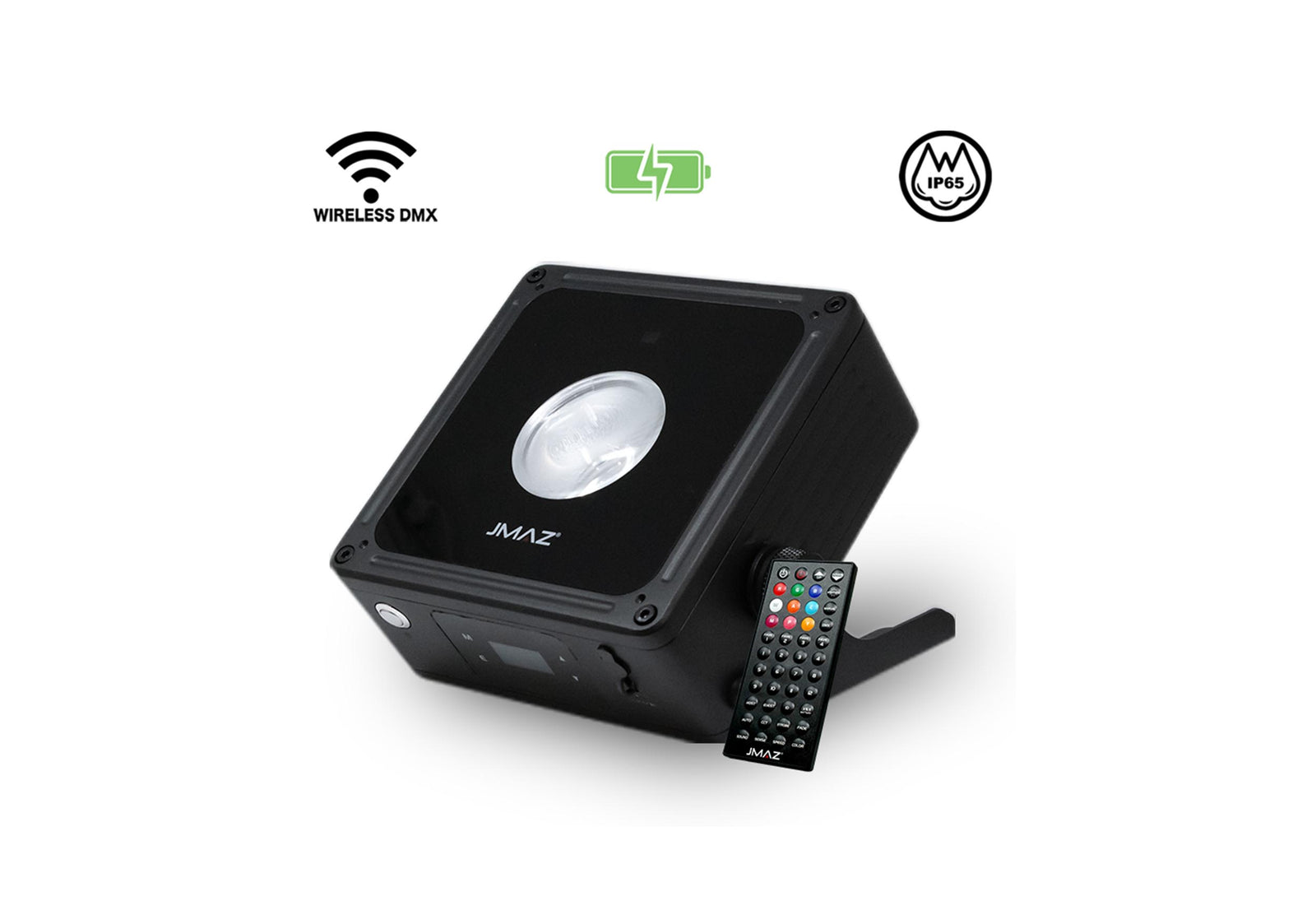 JMAZ MAD PAR PUCK 20 Watt RGBAL+C LED Battery Powered IP65 Outdoor Uplight by JMAZ