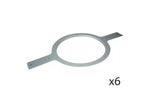 QSC AD-MR8 Mud Ring for AD-C6T-LP 2-Way Ceiling Loudspeaker - 6 Pack by QSC