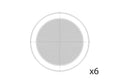 QSC AD-MG245 Full-Capture Marine Grille For 245mm Cut-Out Ceiling Speakers - 6 Pack by QSC