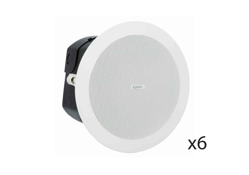 QSC AD-MC245 Full-Capture Marine Collar For 245mm Cut-Out Ceiling Speakers - 6 Pack by QSC