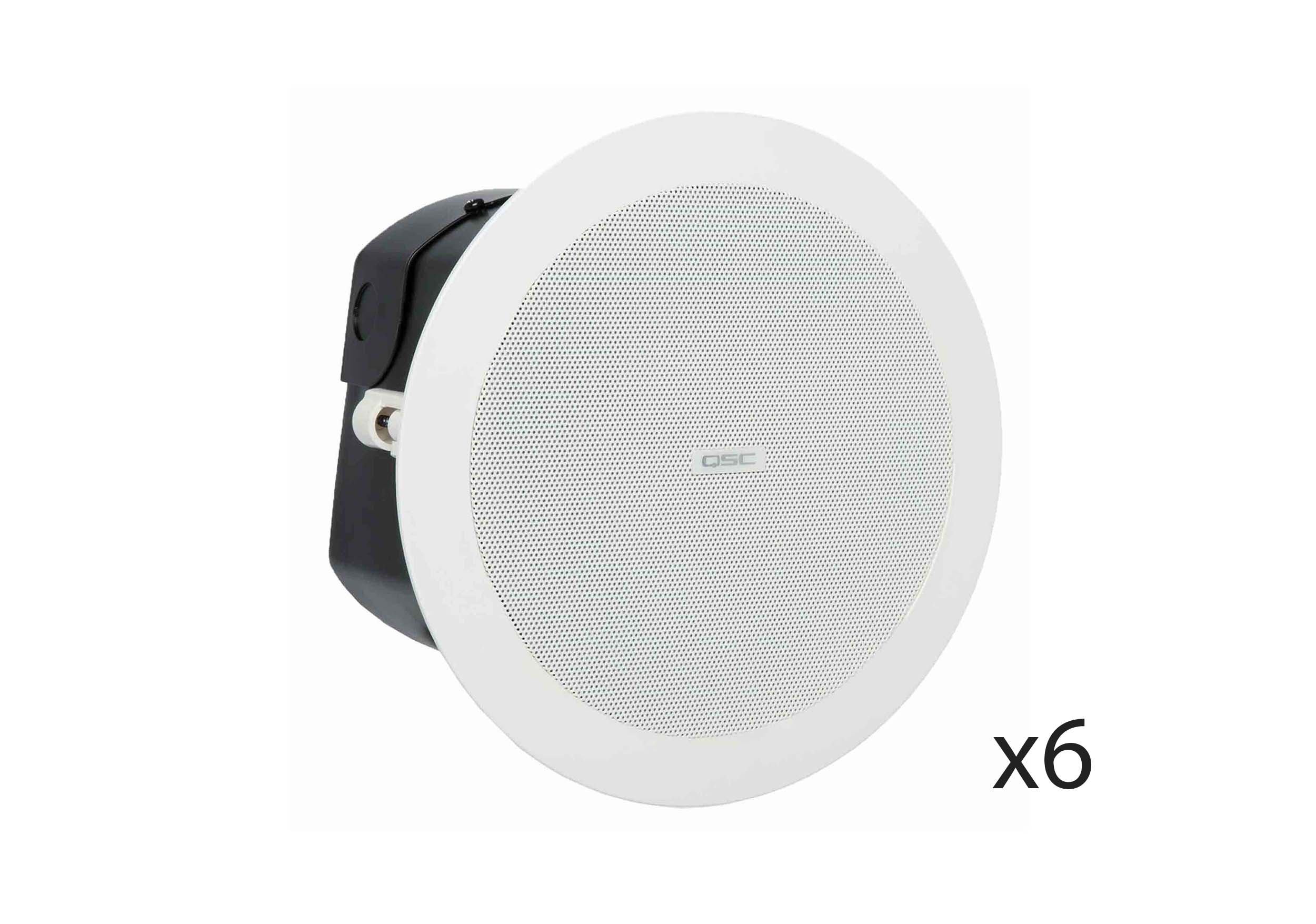 QSC AD-MC245 Full-Capture Marine Collar For 245mm Cut-Out Ceiling Speakers - 6 Pack by QSC