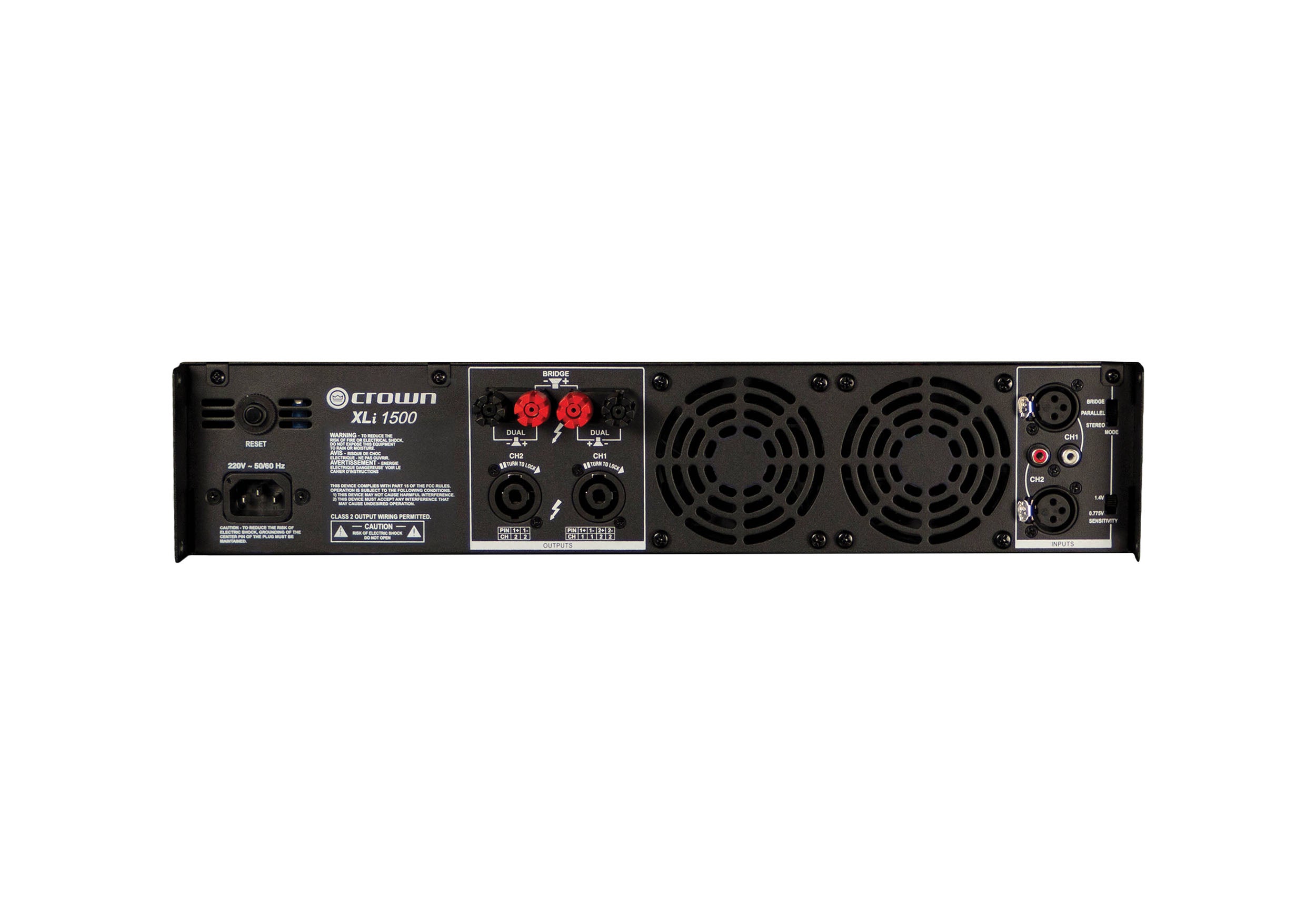 Crown XLI1500 1500 Stereo Power Amplifier