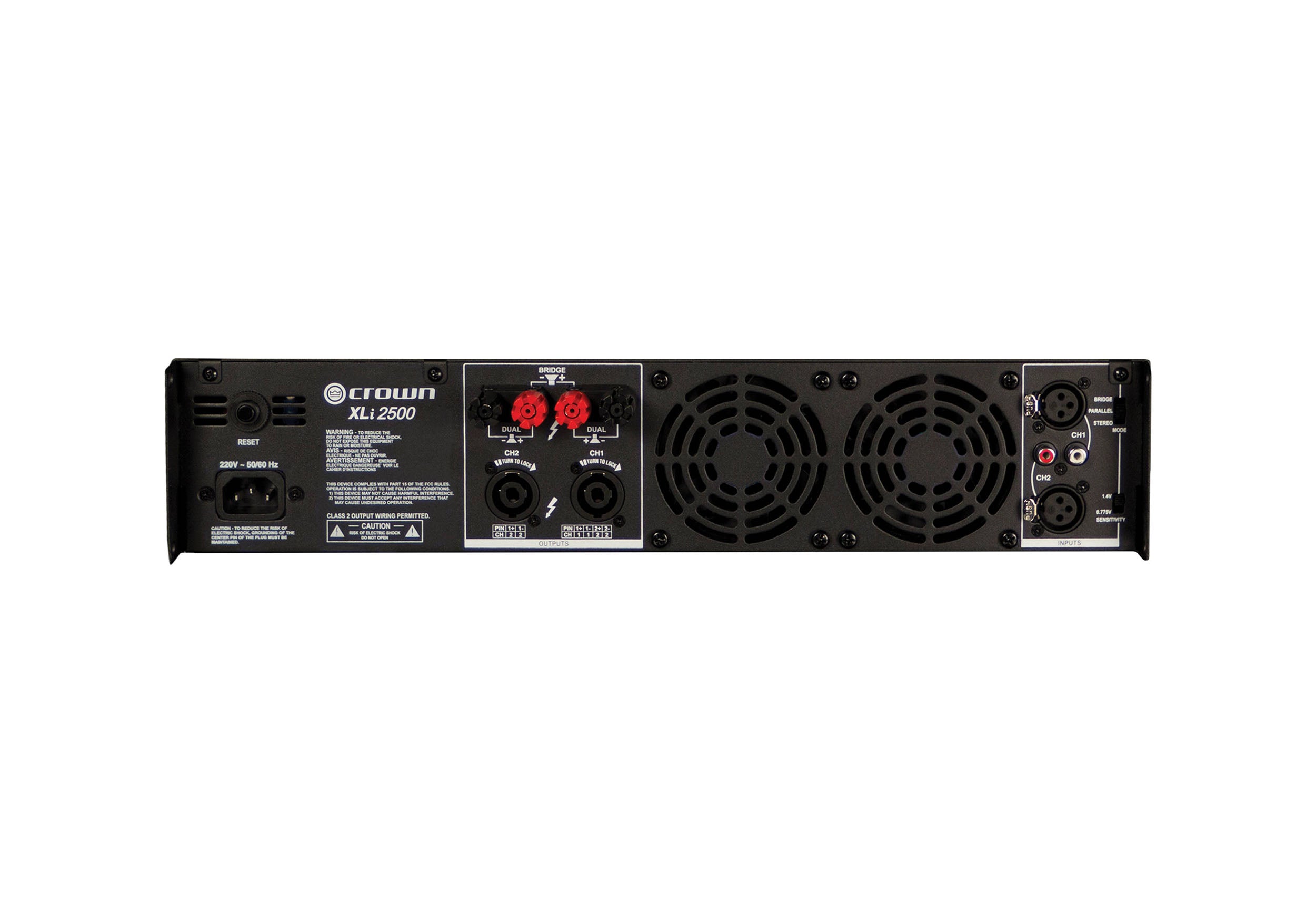 Crown XLI2500, 2-channel Power Amplifier - 750W