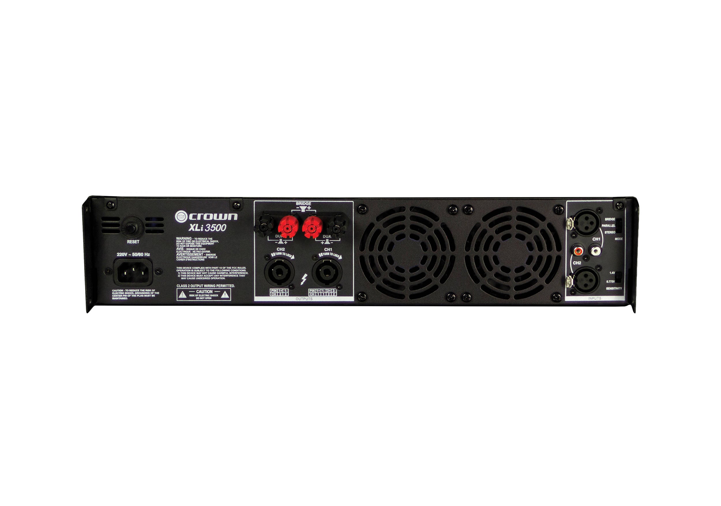 Crown Audio XLI3500, 2 Channel Stereo Power Amplifier - 1350 Watt by Crown