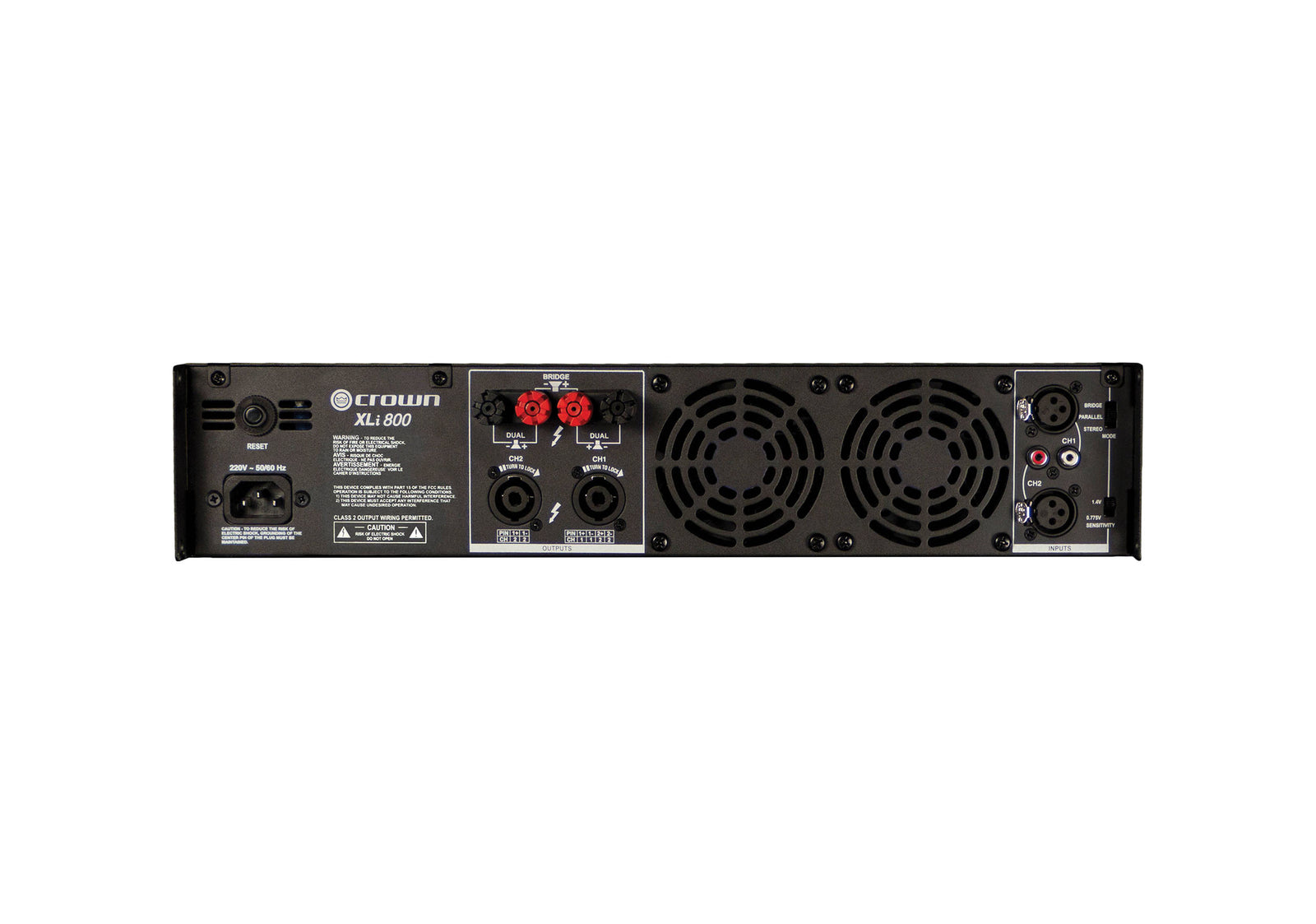 Crown XLi 800 2-Channel Stereo Power Amplifier - 300W by Crown