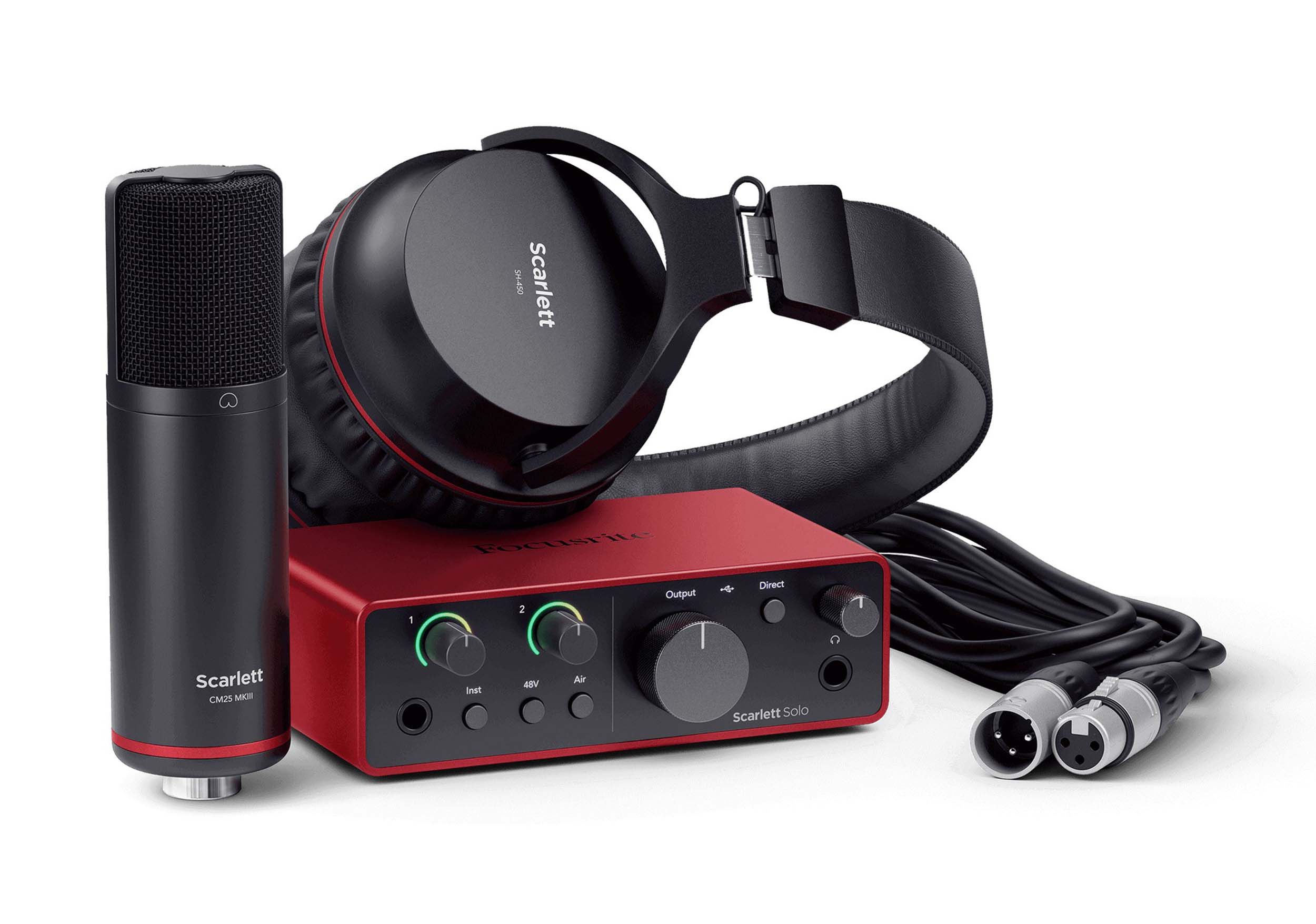 Focusrite Scarlett Solo Studio 4th Gen - Complete Recording Bundle