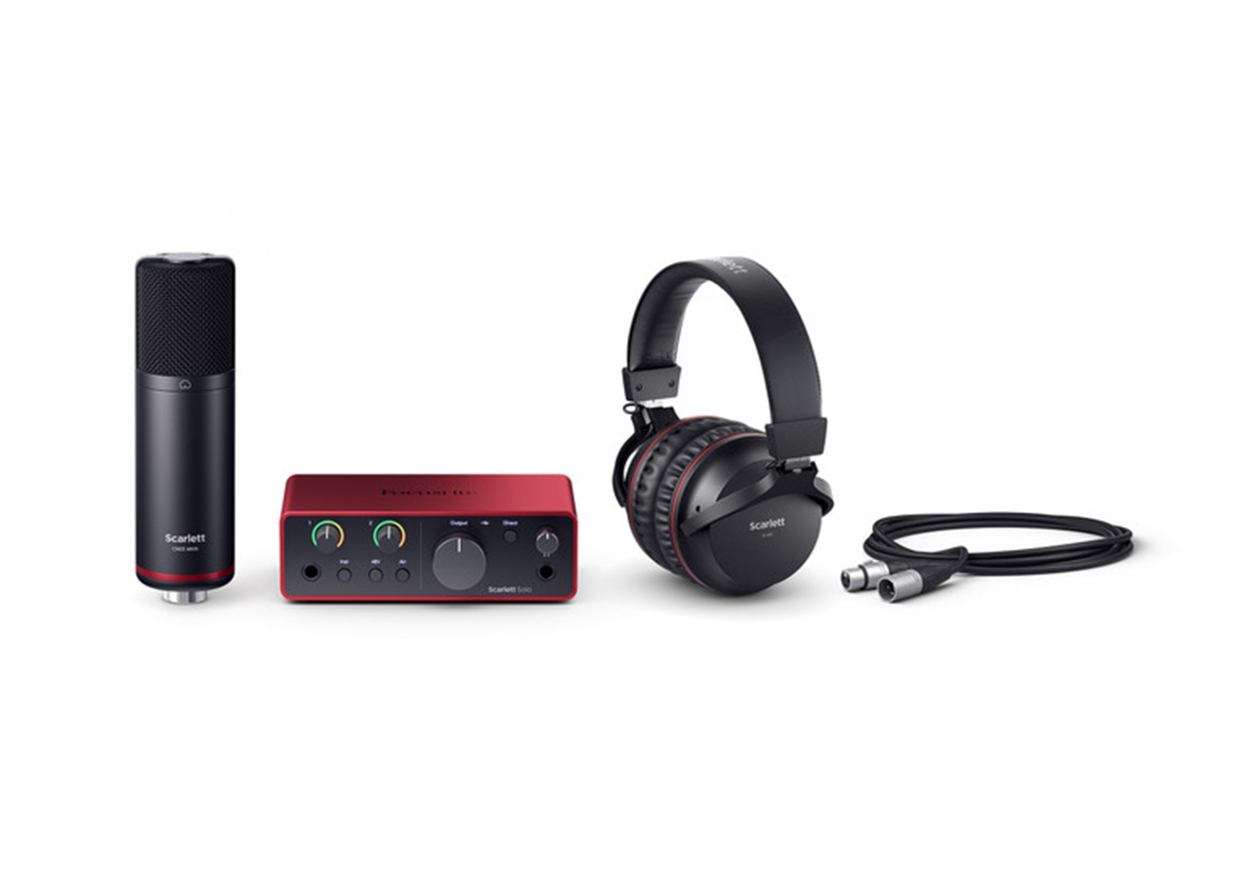 Focusrite Scarlett Solo Studio 4th Gen - Complete Recording Bundle