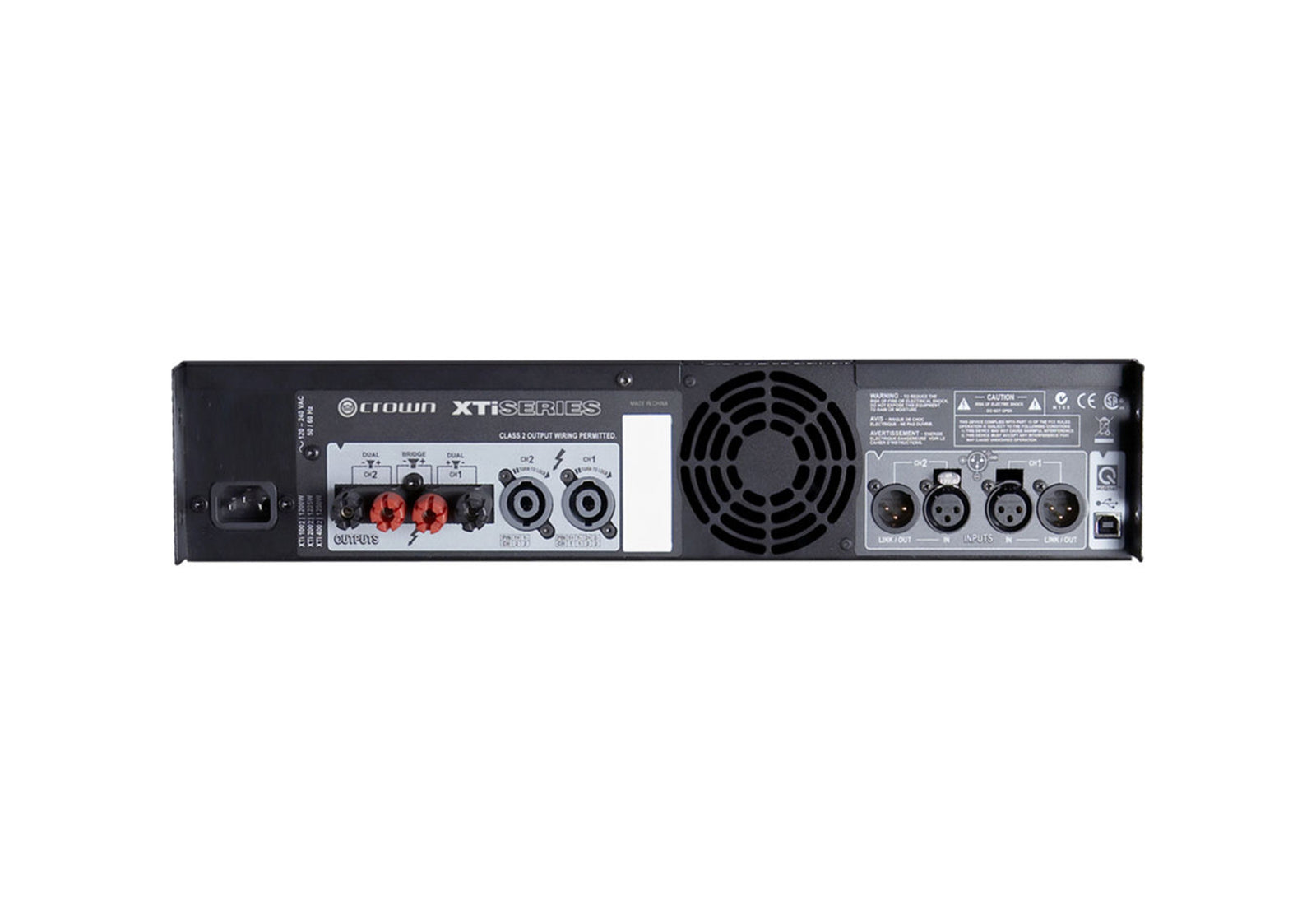 Crown Audio XTI4002, 2-Channel Professional Power Amplifier with DSP - 1600W by Crown