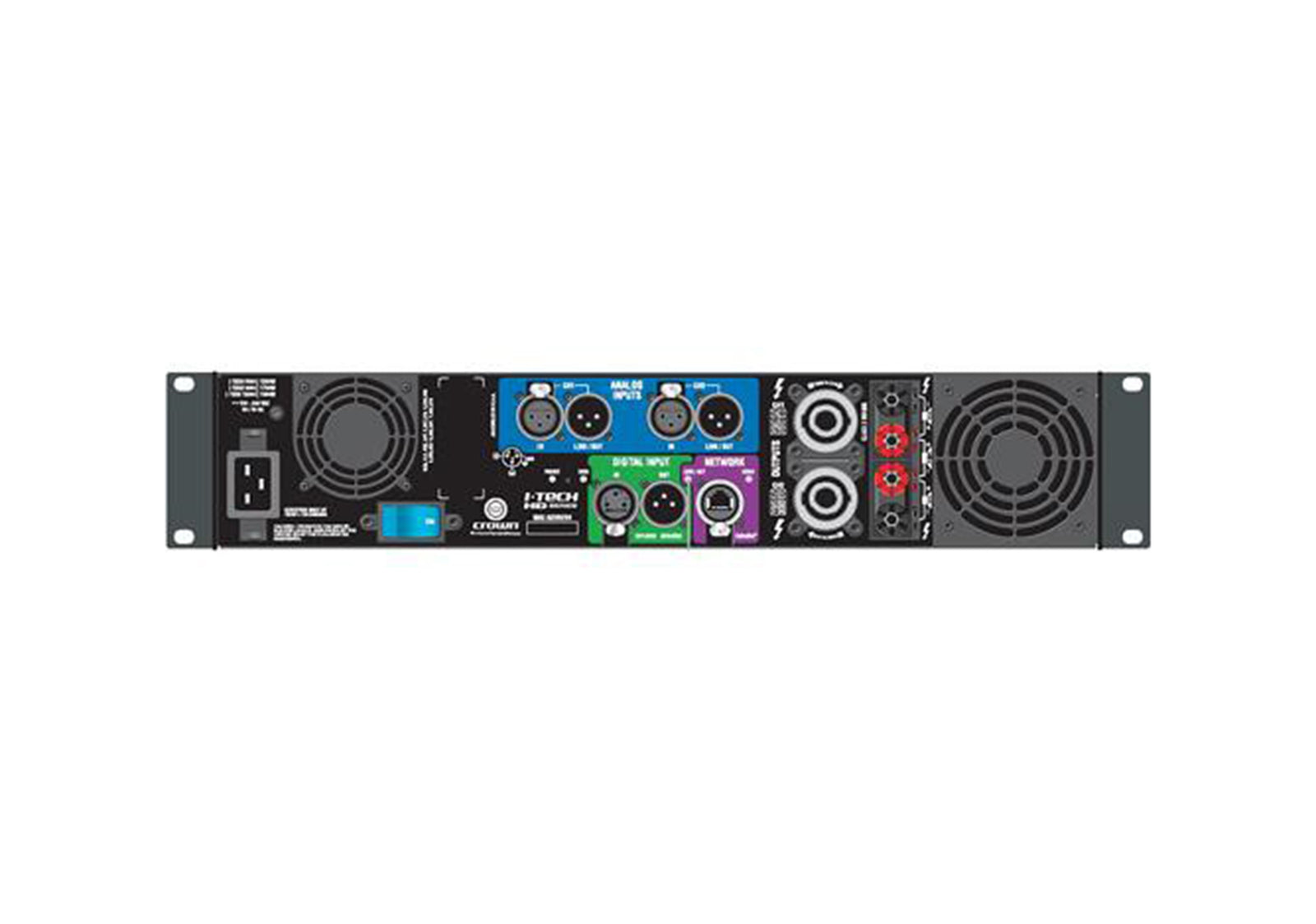Crown Audio I-T12000HD, Rackmount Stereo Power Amplifier by Crown