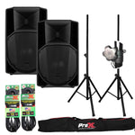 RCF ART-745A-MK5 Speaker Package Including Tripod Stands with Bag and Microphone Cable by RCF