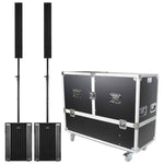 RCF EVOX-12-SYSTEM Speaker Package Including ATA Flight Case by RCF