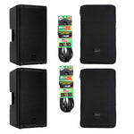 RCF ART-932A Speaker Package Including Protective Cover and Microphone Cable by RCF