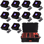 JMAZ 10-Pack MAD PAR RUBIX Uplight Lighting Package with Charging Case by JMAZ