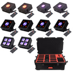 JMAZ Professional Lighting Package Includes 10 Battery-Powered Uplights and Charging Case by JMAZ
