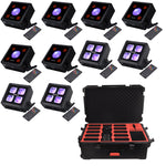 JMAZ Lighting Package Includes 6 MAD PAR RUBIX, 4 MAD PAR 4IP and Charging Case by JMAZ