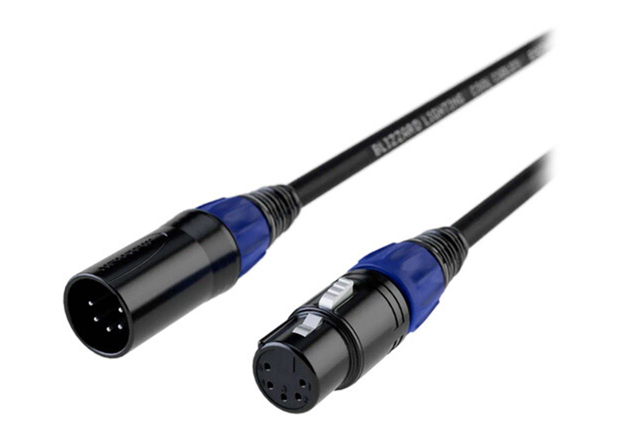 Blizzard DMX-5PIN-IP-3Q, IP65 Rated 5-Pin DMX Cable Male to Female - 3 Ft by BLIZZARD LIGHTING