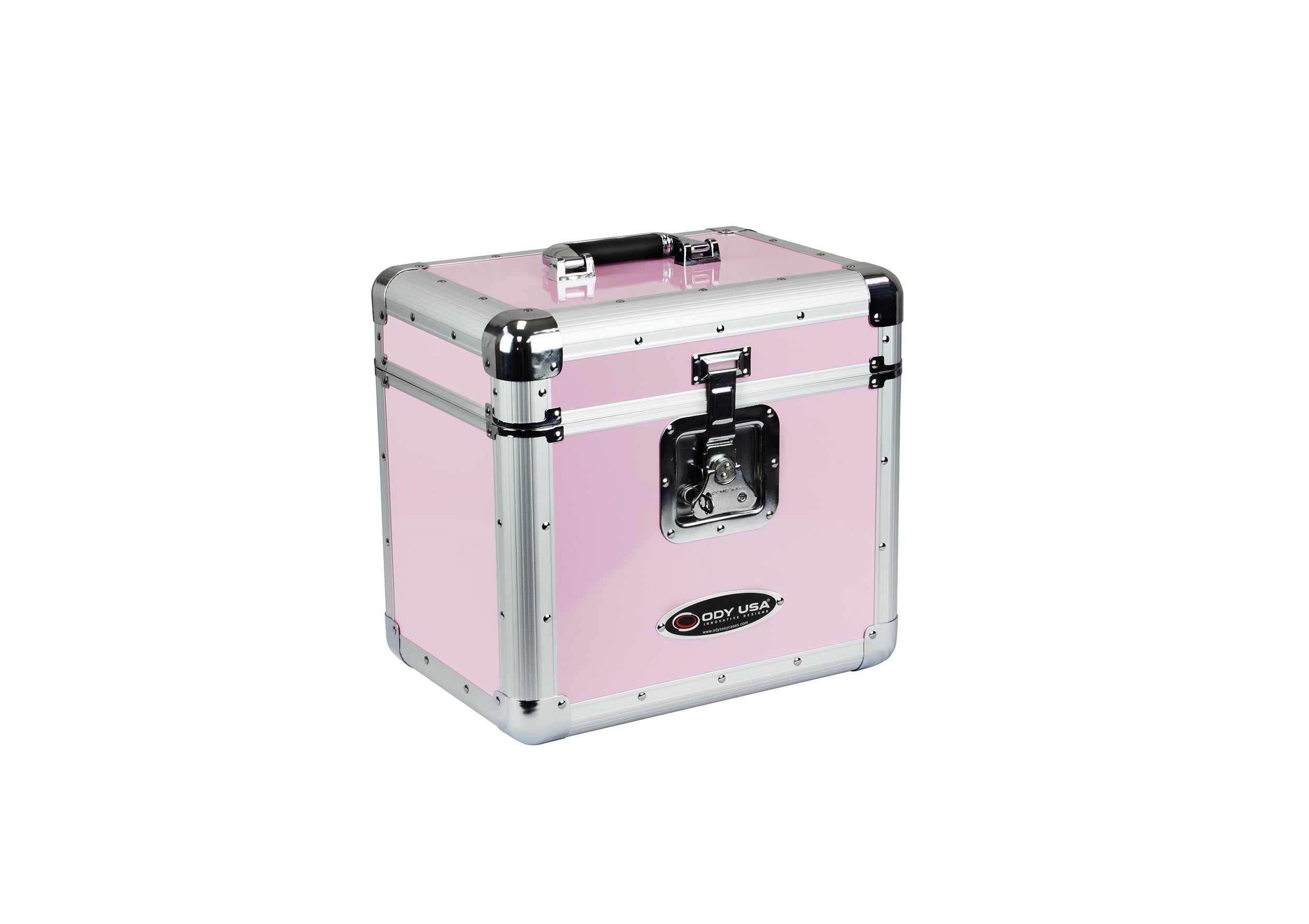 B-Stock: Odyssey KLP1PINK, KROM Series Pink Record / Utility Case for 12-Inch 70 Vinyl Records and LPs by Odyssey