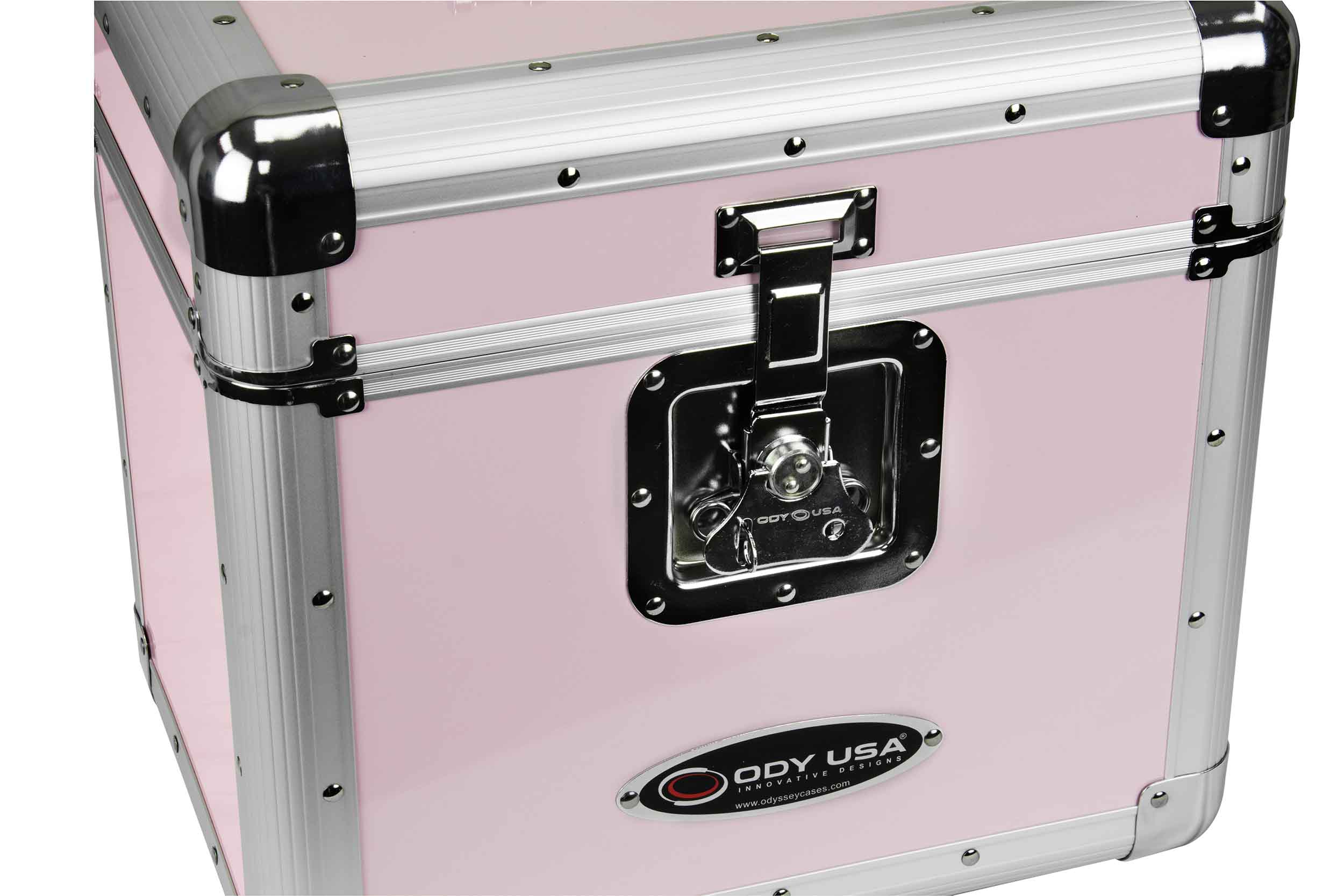 B-Stock: Odyssey KLP1PINK, KROM Series Pink Record / Utility Case for 12-Inch 70 Vinyl Records and LPs by Odyssey