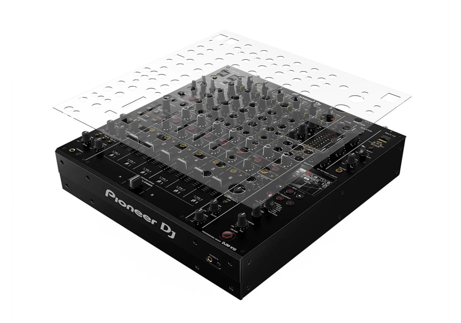 DJ Skin Protective Overlay for Pioneer DJM-V10 Mixer by DJ SKin