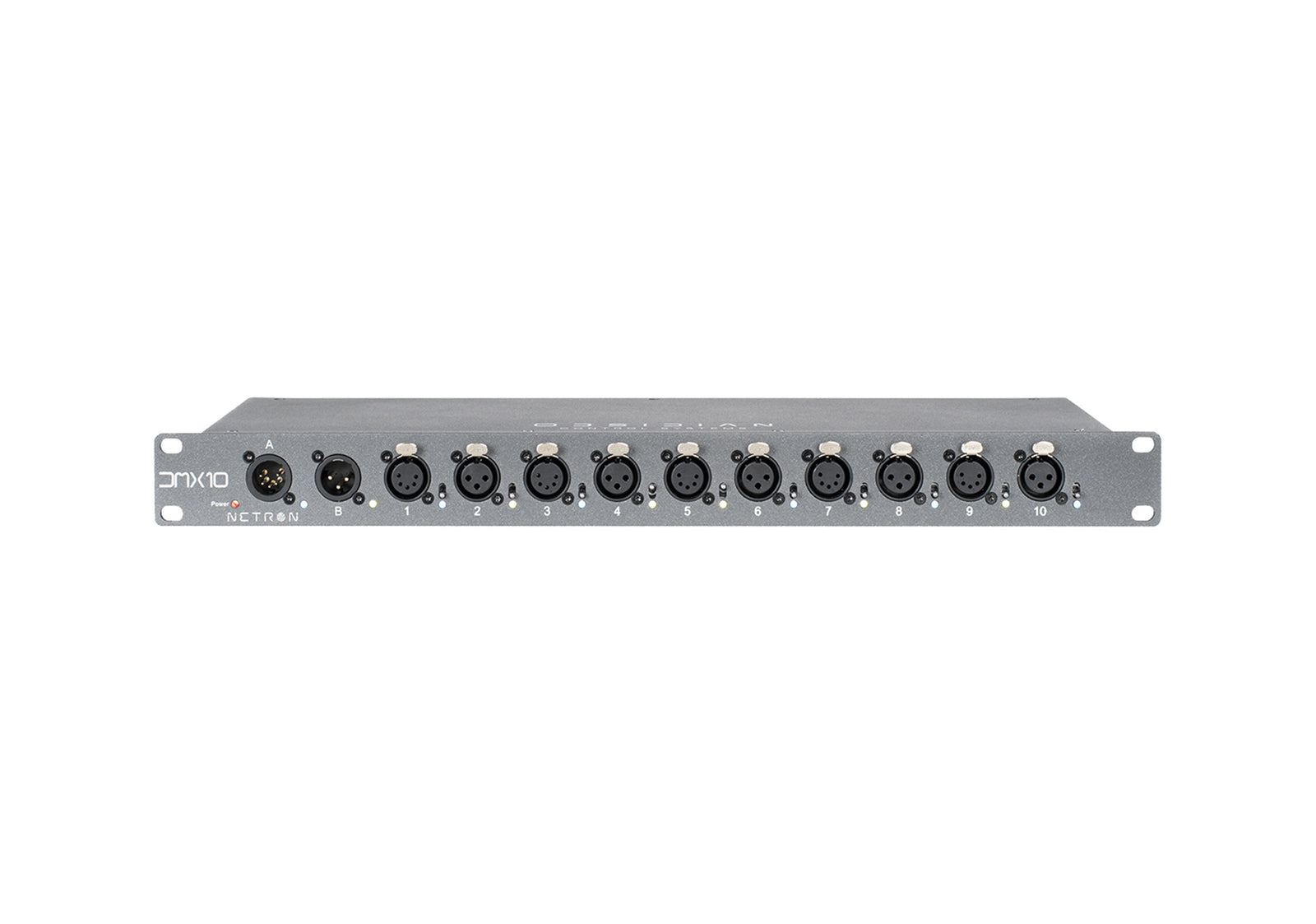 Elation DMX10-53 Rackmount 10-Port DMX Splitter - 5 and 3 Pin by Elation