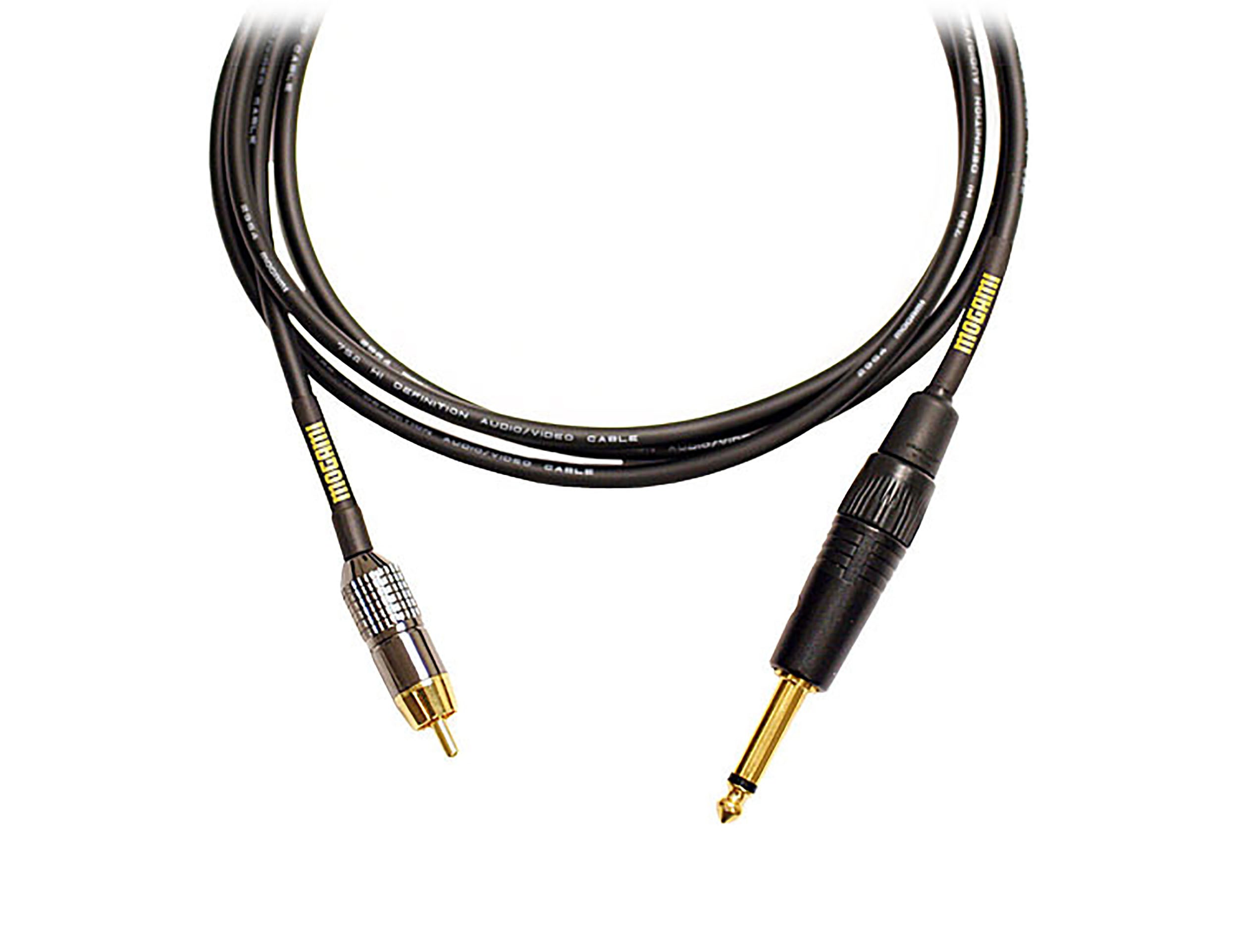 Mogami GOLD TS-RCA-12, Male to RCA Male Patch Cable - 12 Feet
