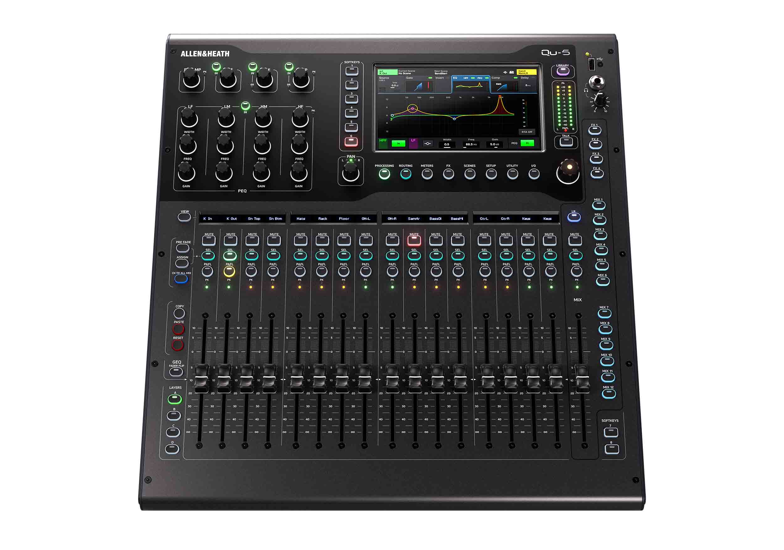Allen & Heath Qu-5/Qu-5D Digital Mixer 38 Input / 24 output - 96kHz XCVI Core