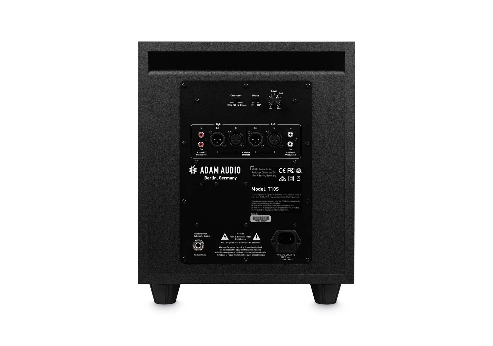 Adam Audio T10S, 10-Inch Active Subwoofer - 130 Watt by ADAM Audio