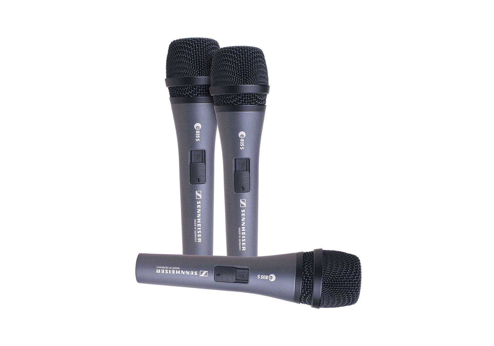 Sennheiser 3-PACK-E835-S Dynamic Microphone by Sennheiser