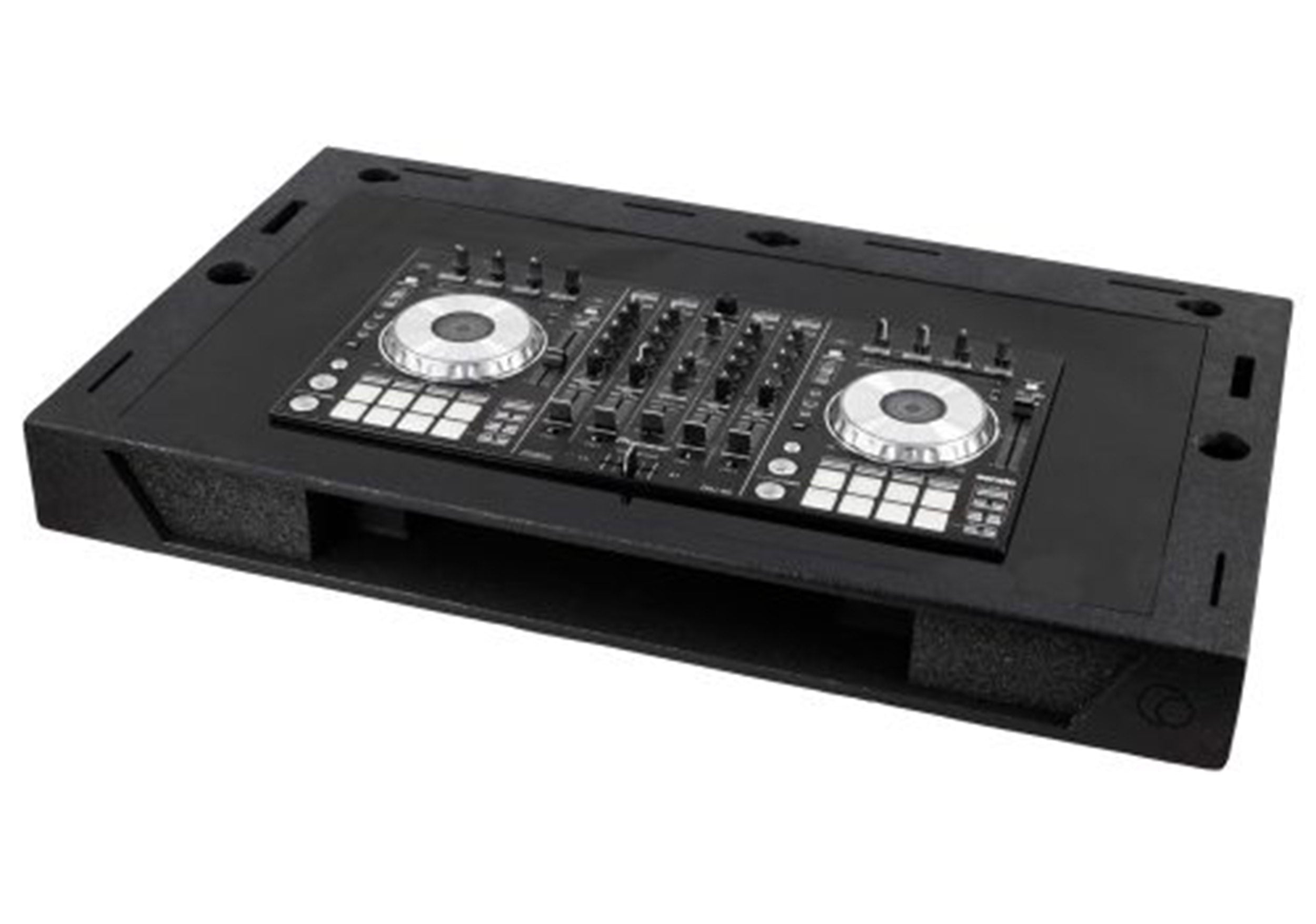 Odyssey DJMOBILE-B, 37 Inch DJ Mobile Podium Package with Faceplate and Foam for Pioneer DDJ-REV7 - Black