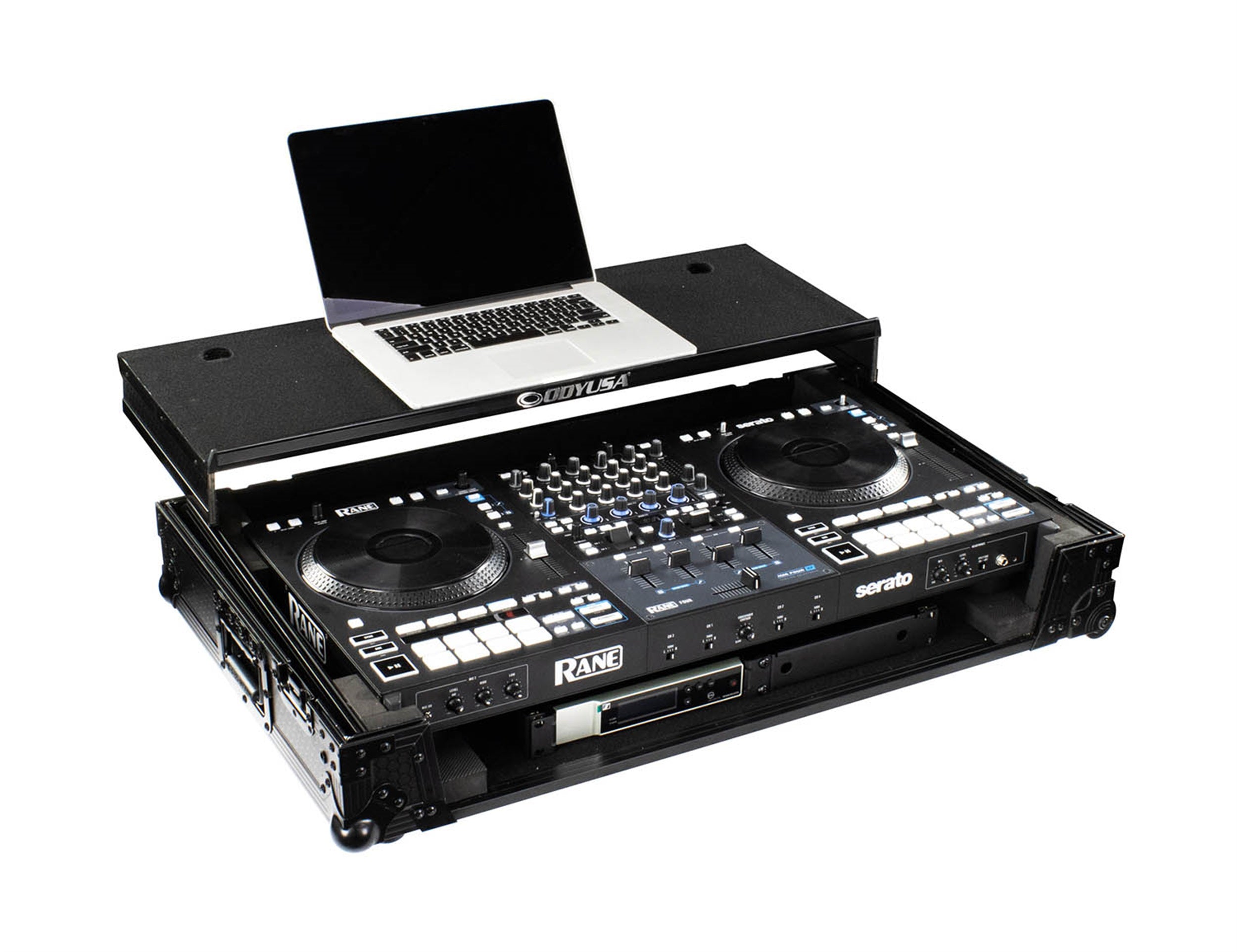B-Stock: Odyssey 810349 Rane Four I-Board Flight Case with Glide Style Laptop Platform and Wheels by Odyssey