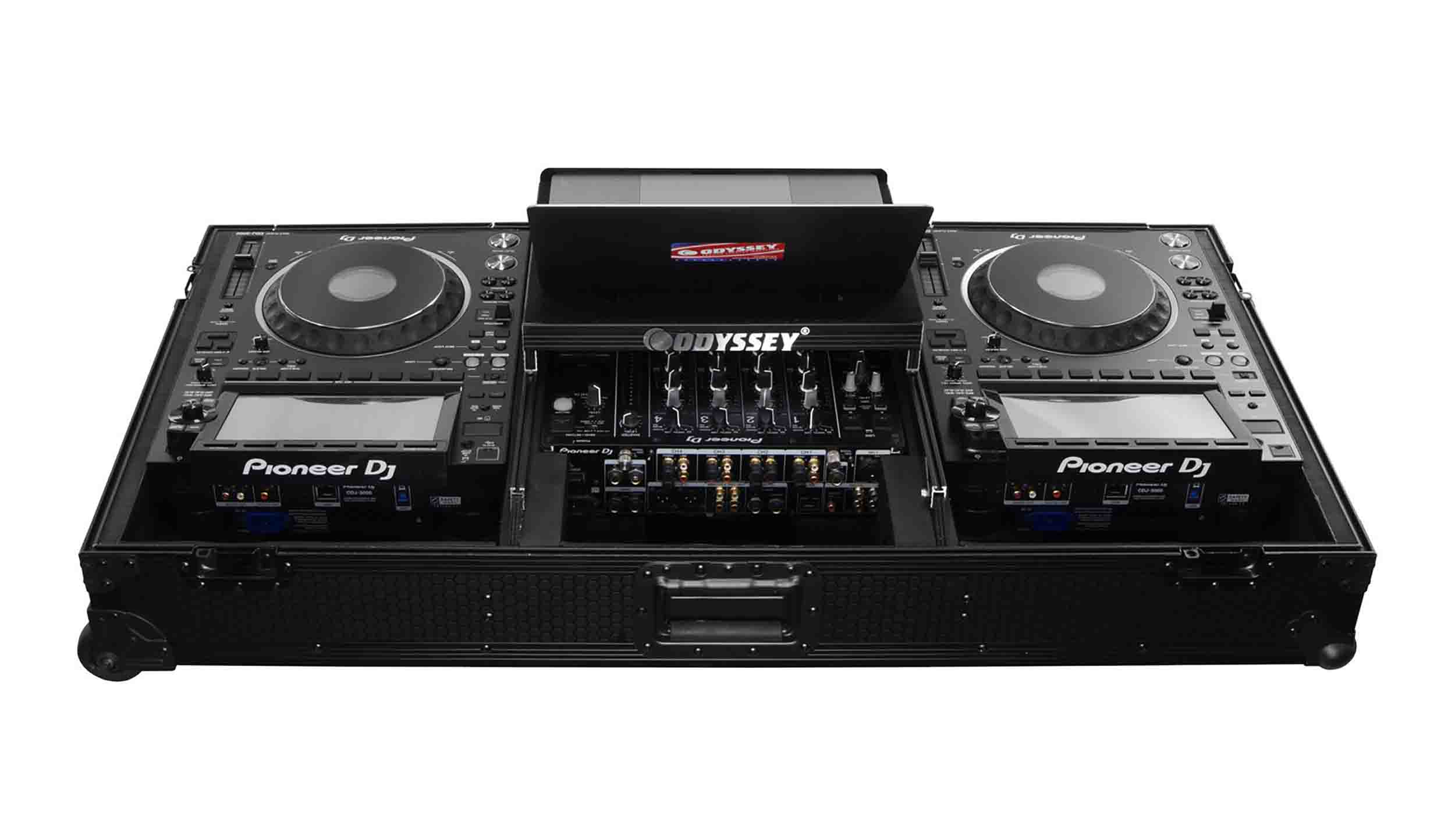 B-Stock: Odyssey 810141 Industrial Board Glide Style DJ Case for 12" DJ Mixers and Two Pioneer CDJ-3000 DJ Multi Players by Odyssey