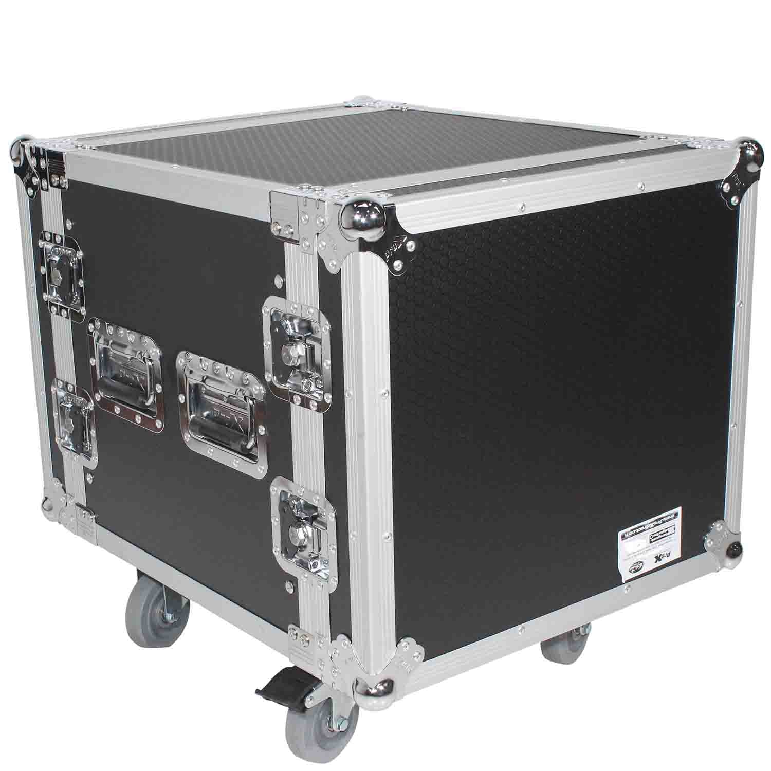 B-Stock: ProX T-10RSP24W, 10U Space Shockproof Amp Rack ATA Flight Case 24 In Depth with Casters by ProX Cases
