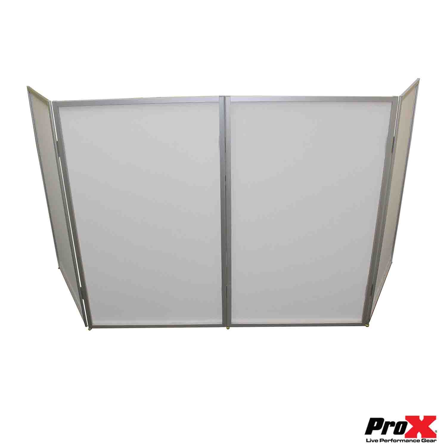 B-Stock: ProX XF-5X3048S 5 Panel Frame DJ Facade with Stainless Quick Release 180 Degree Hinges - Silver