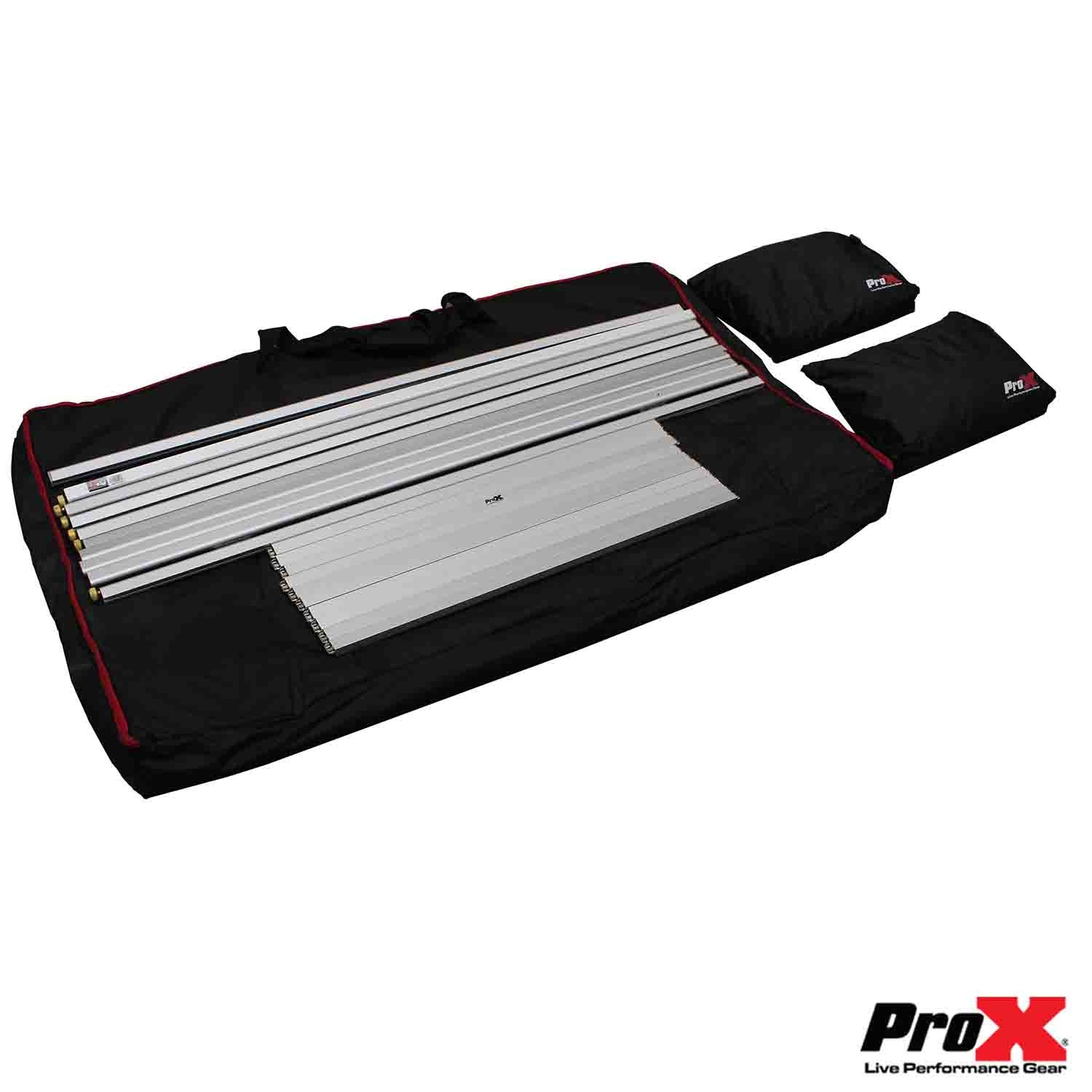 B-Stock: ProX XF-5X3048S 5 Panel Frame DJ Facade with Stainless Quick Release 180 Degree Hinges - Silver