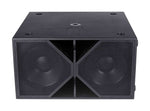 B-Stock lightly used item: BASSBOSS BB-ZV28-MK3 Dual 18-Inch Active Subwoofer - Black by BASSBOSS