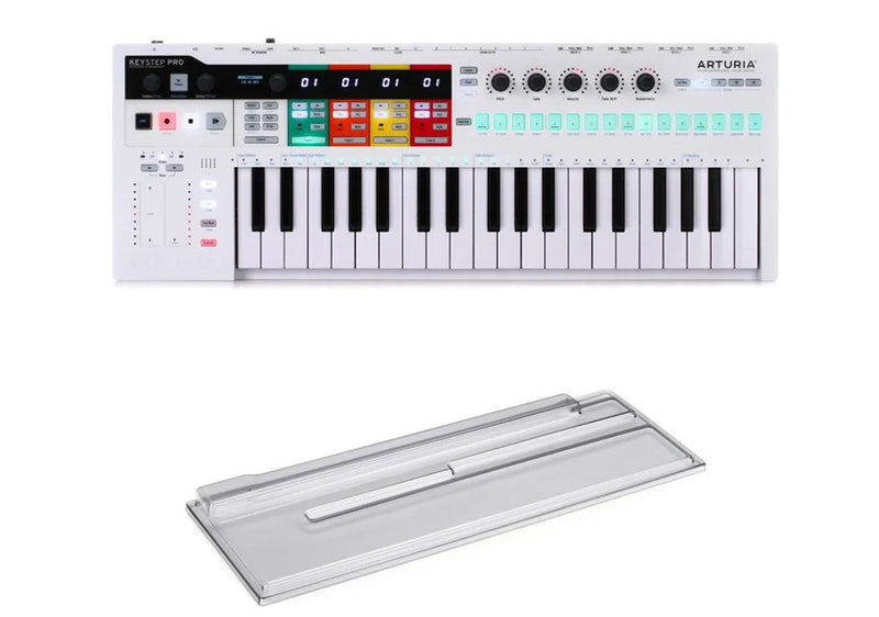 Arturia Keystep Pro, Keyboard Sequencer DJ Package with Protective Cover by Arturia