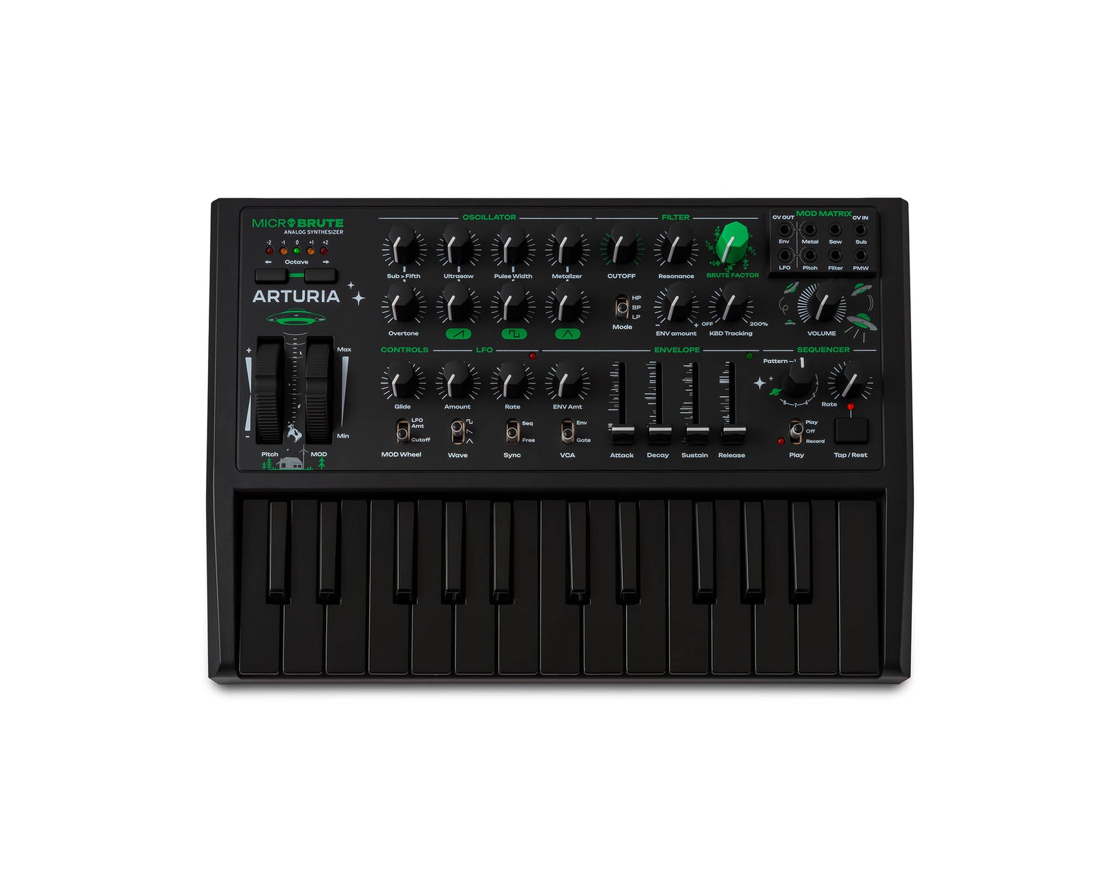 Arturia MicroBrute UFO Analog Monophonic Synthesizer - Limited Edition by Arturia