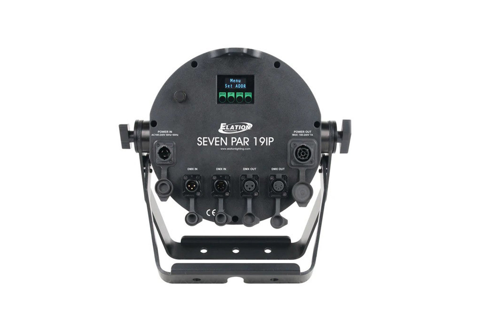 Elation Professional Seven Par 19IP, RGBAL+UV LED IP65 Par 19 x 25W by ELATION