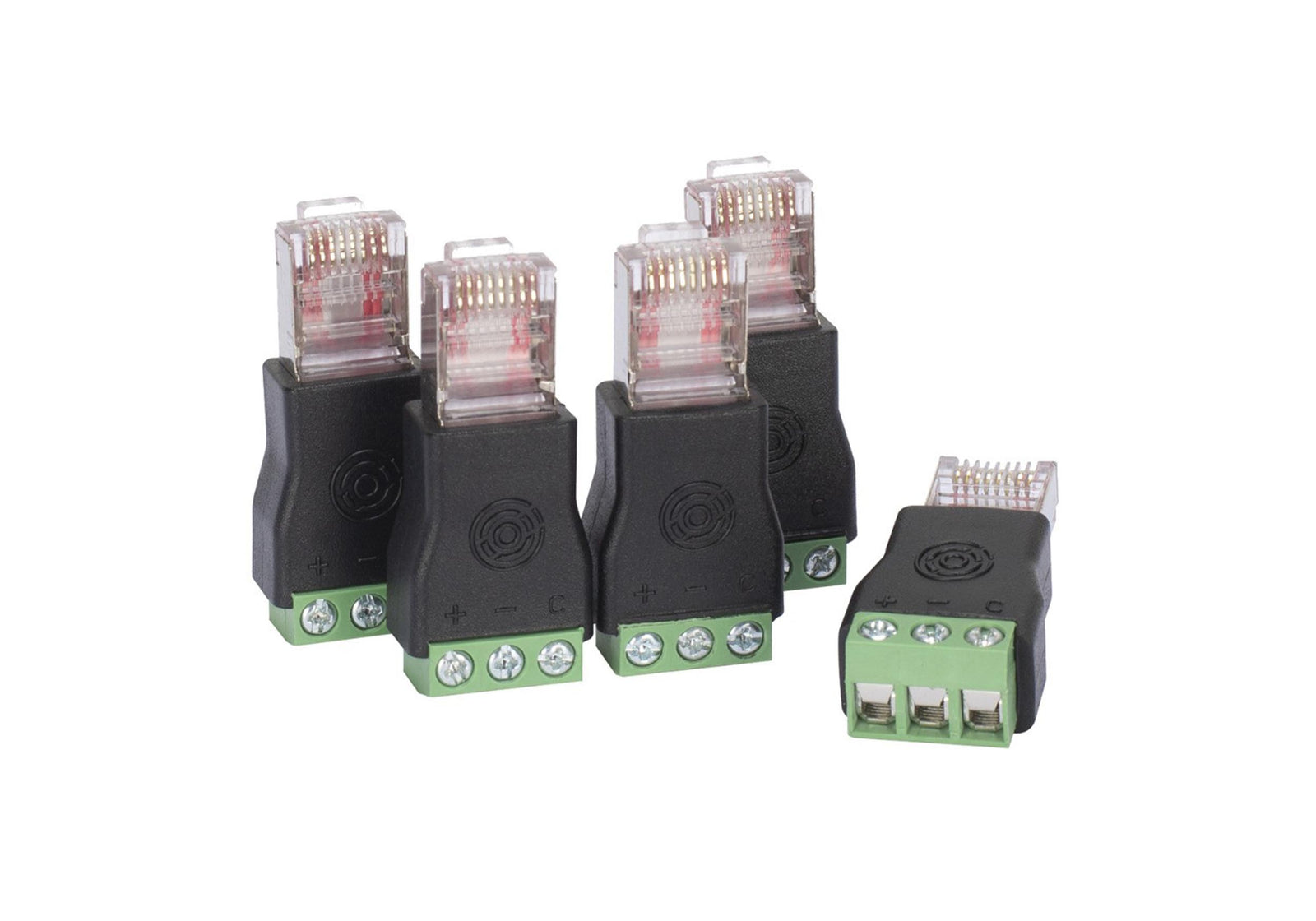 Elation Obsidian NETRON RJ-T, RJ45 to Wire Screw Terminal DMX/RDM Adapter by ELATION