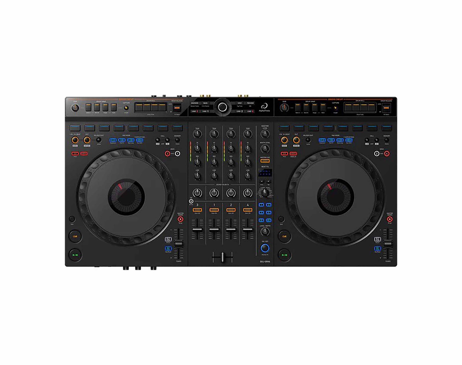DJ Package for Club with Pioneer DJ Controller, Case, Headphones, Loudspeaker, Cable and LED Lighting System by Pioneer DJ