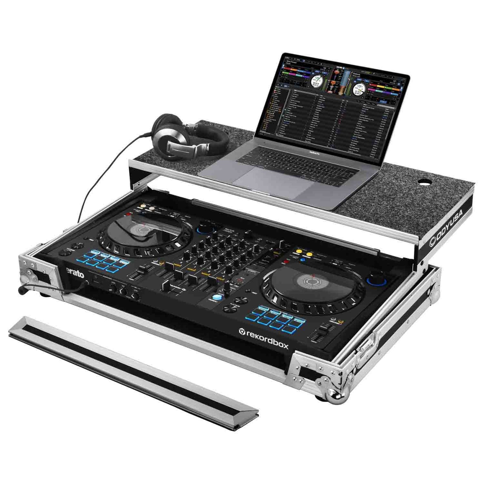 DJ Package for Club with Pioneer DJ Controller, Case, Headphones, Loudspeaker, Cable and LED Lighting System by Pioneer DJ