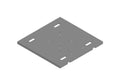 Global Truss DT-GP-BASE36-BLK, 36" Heavy-Duty Raised Base Plate - Black 3ft by Global Truss