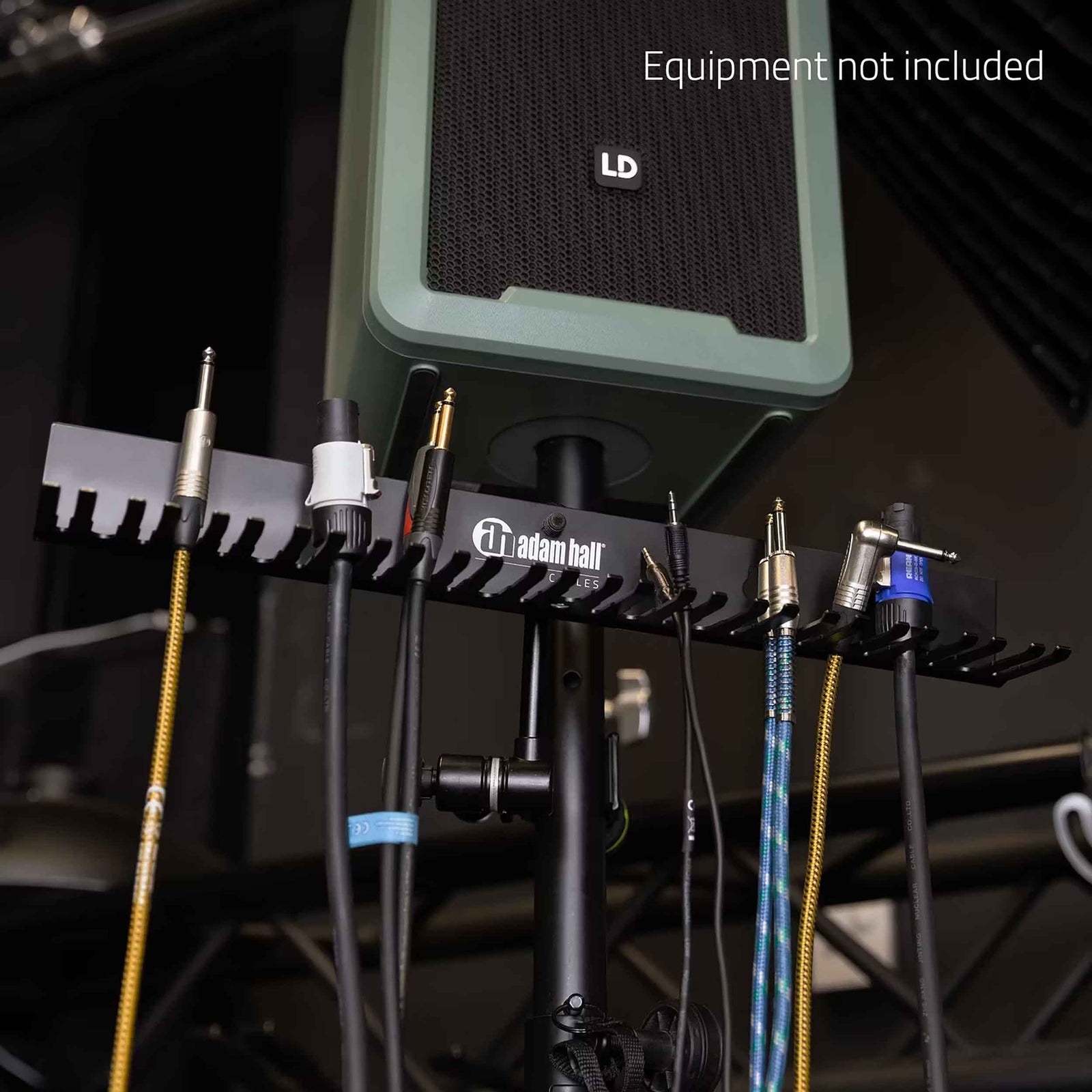 Adam Hall SCS27 Cable Holder Pro - Wall and Stand Mountable Organizer by Adam Hall